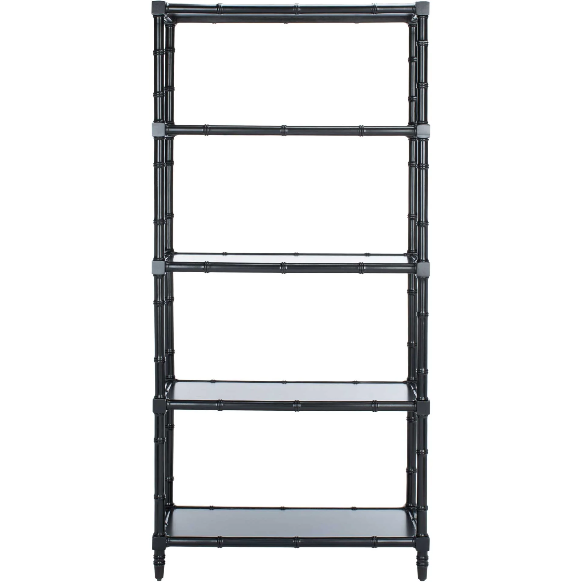 Eban Modern Coastal 4 Tier Etagere Black - Image 2