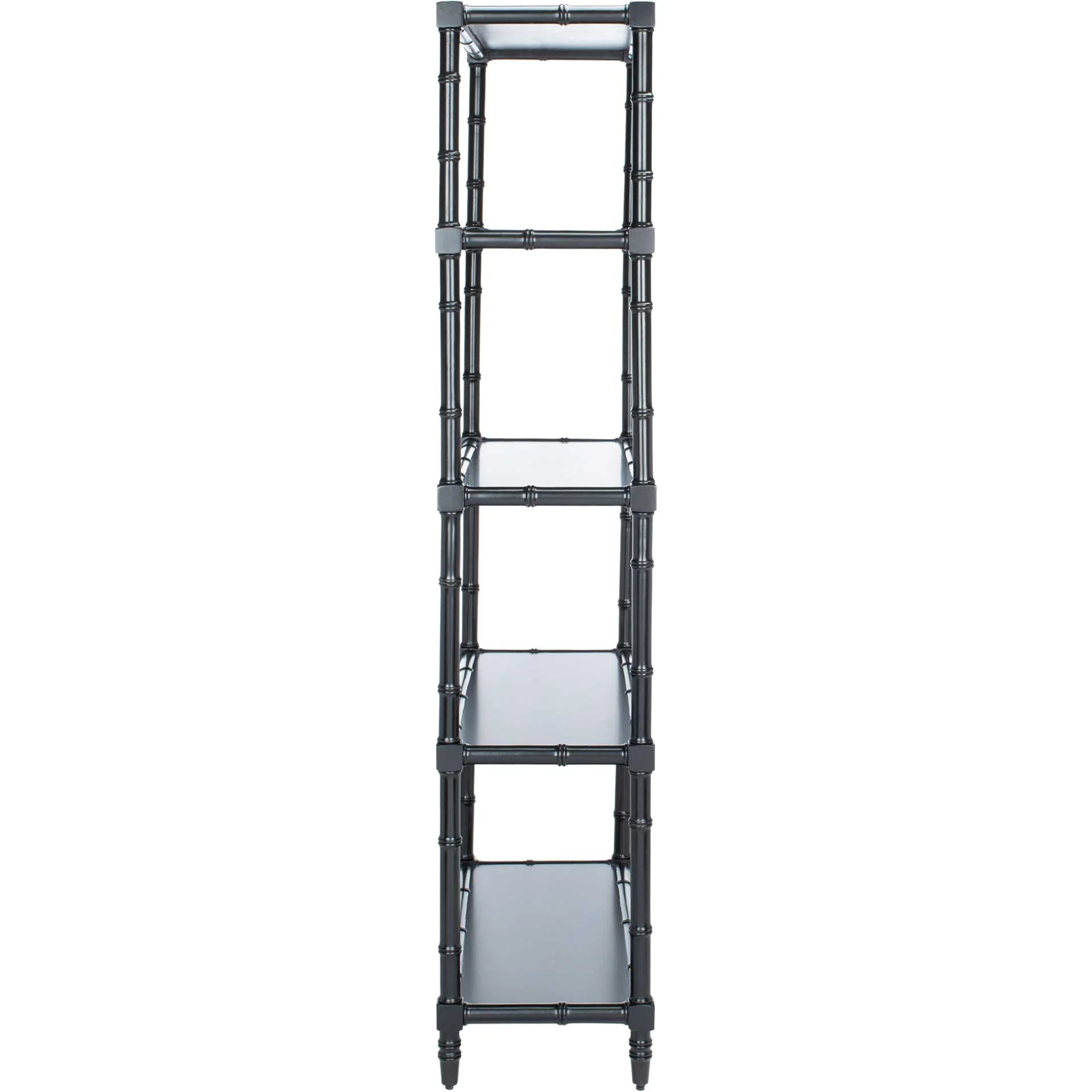 Eban Modern Coastal 4 Tier Etagere Black - Image 3