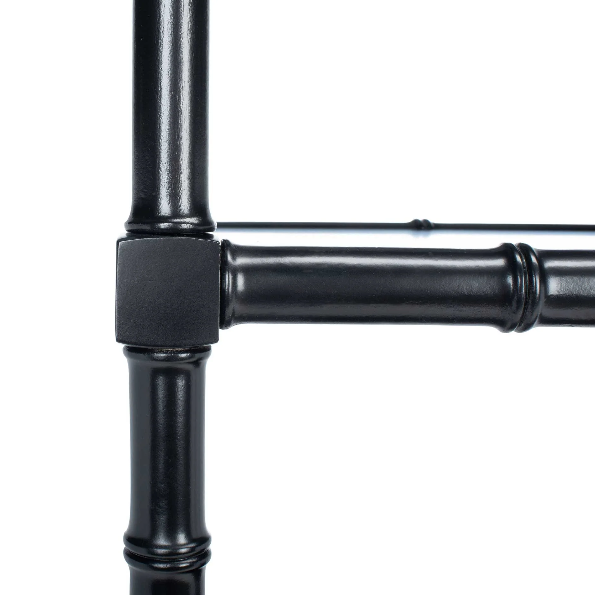 Eban Modern Coastal 4 Tier Etagere Black - Image 4