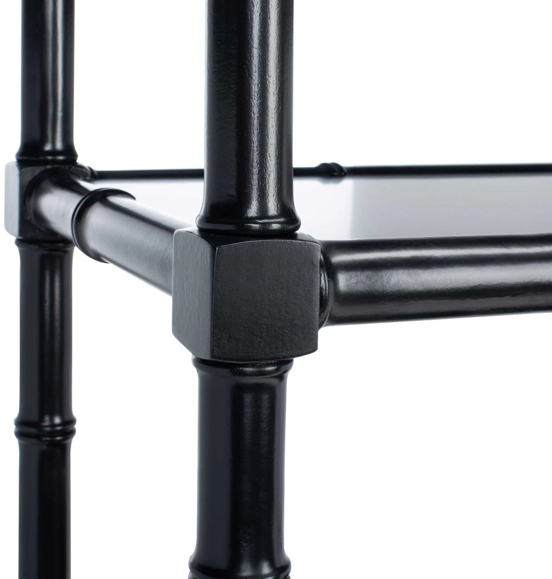 Eban Modern Coastal 4 Tier Etagere Black - Image 5