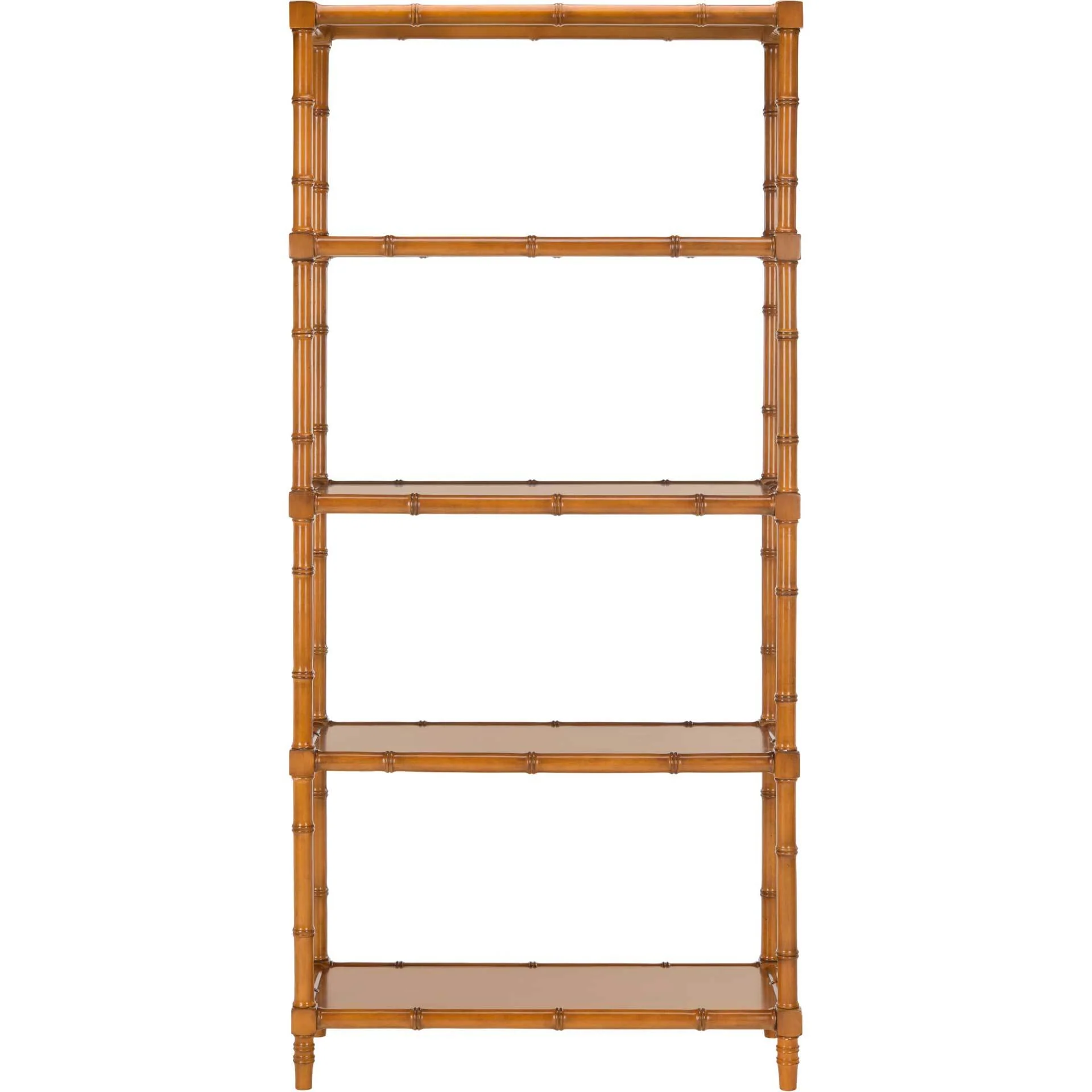 Eban Modern Coastal 4 Tier Etagere Brown - Image 2