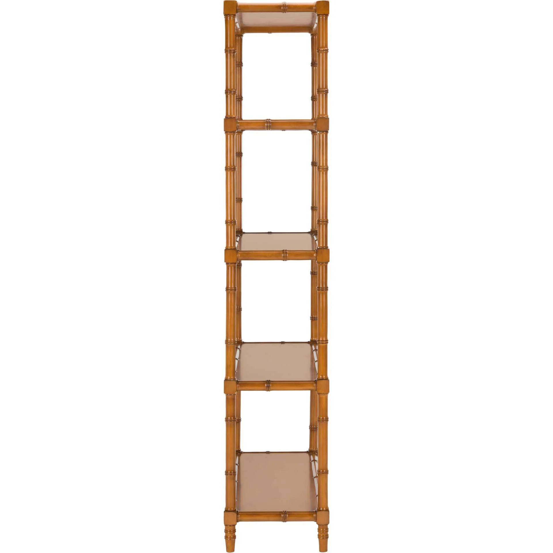 Eban Modern Coastal 4 Tier Etagere Brown - Image 3
