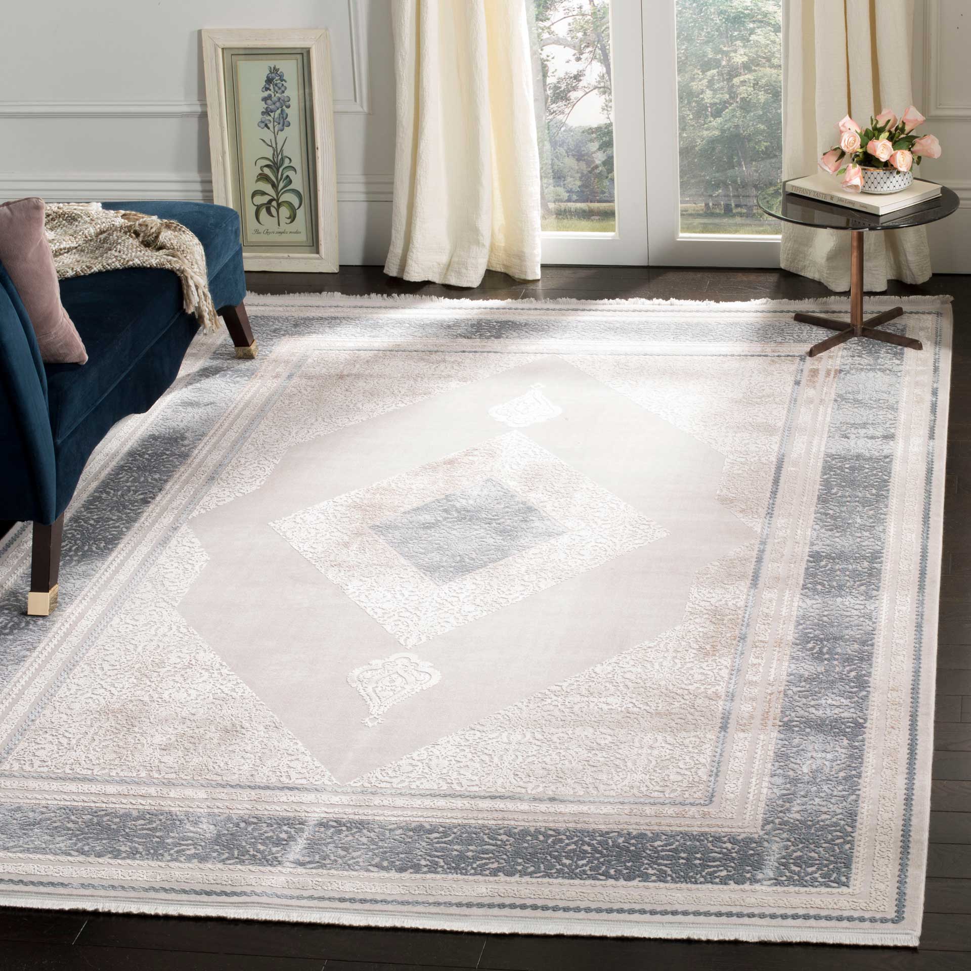 Eclipse Medallion Beige/Gray Area Rug - Image 4