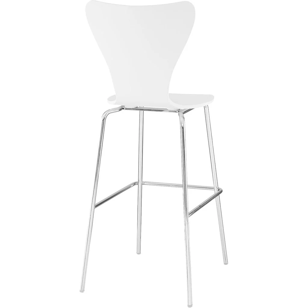Eden Bar Stool White - Image 3