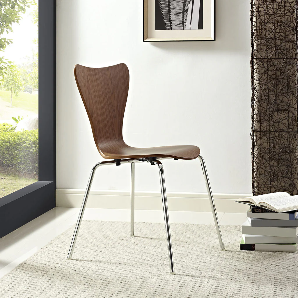 Eden Side Chair Walnut - Image 4