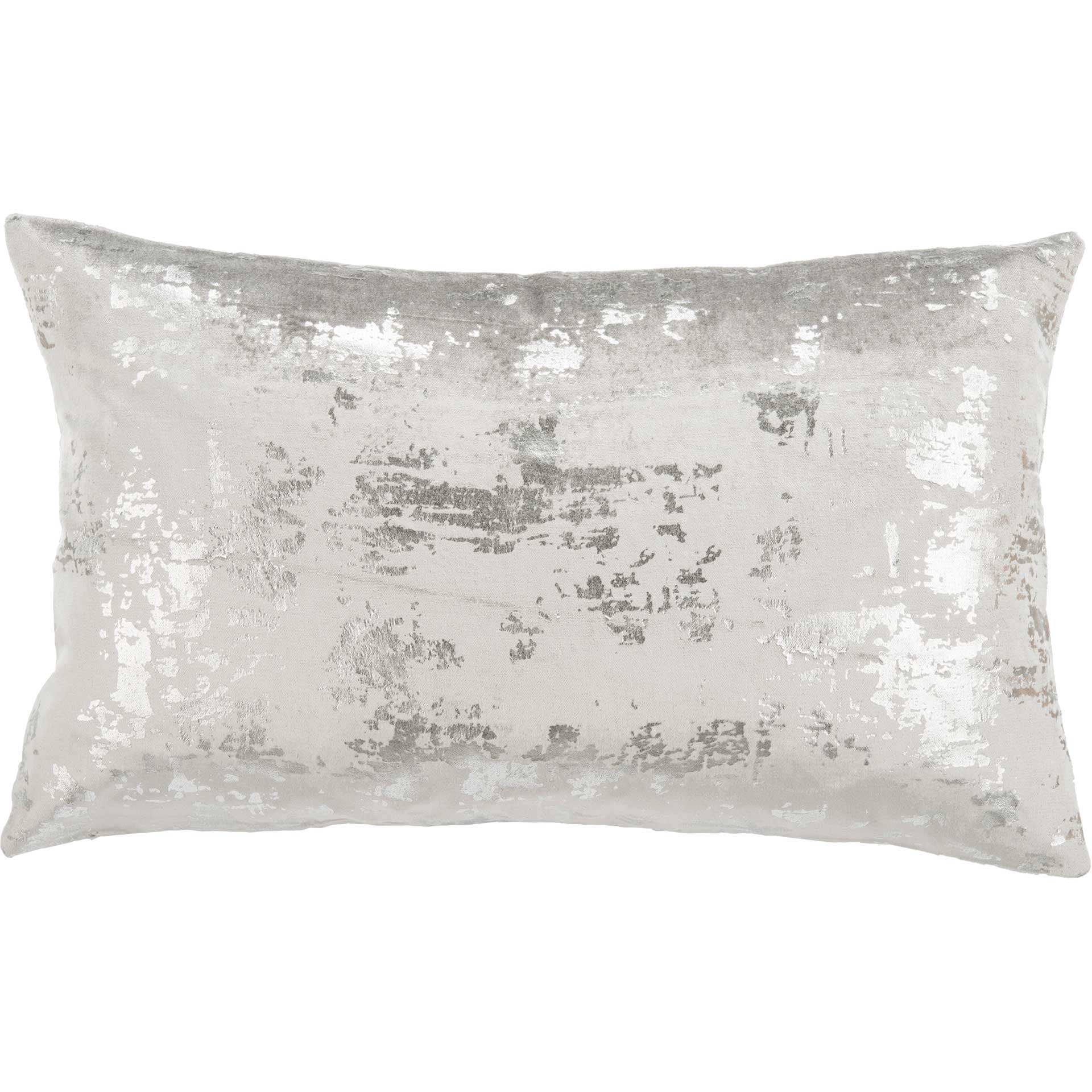 Edge Metallic Pillow Light Gray/Silver - Image 3