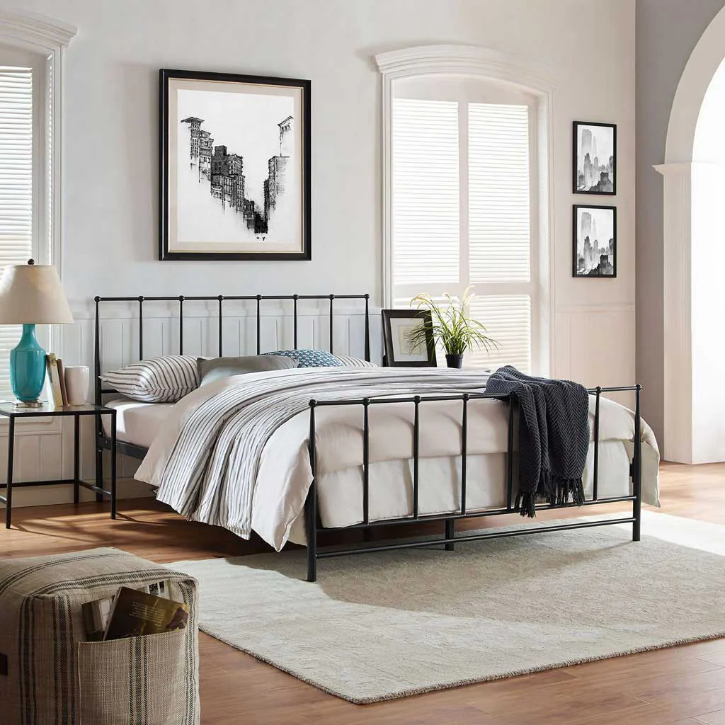 Edison Bed Brown - Image 5