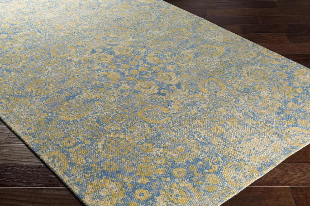 Edith Cream/Sky Blue/Pale Blue Area Rug - Image 2