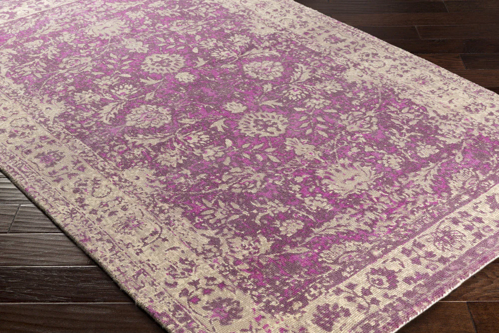 Edith Cream/Taupe/Dark Purple Area Rug - Image 2