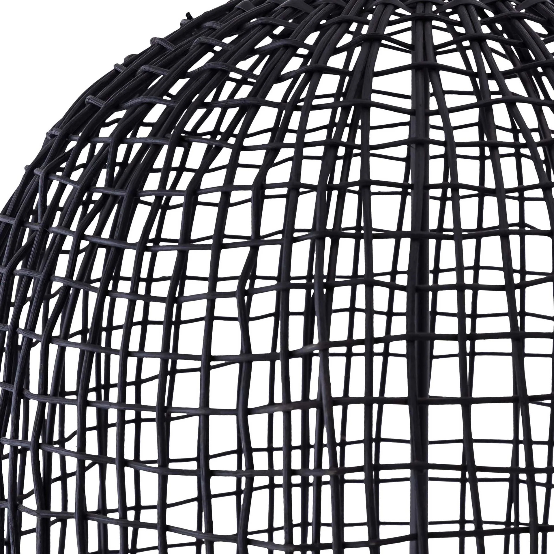 Efisio Rattan Pendant Black - Image 3