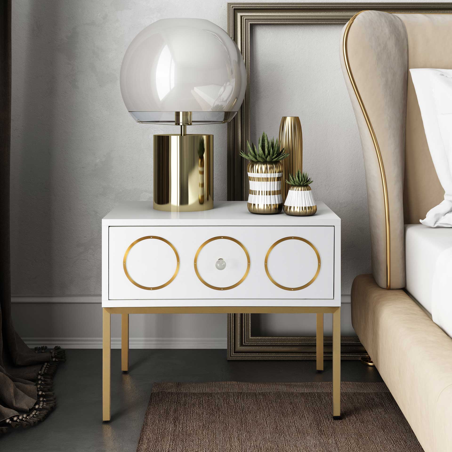 Efrain Side Table White - Image 6
