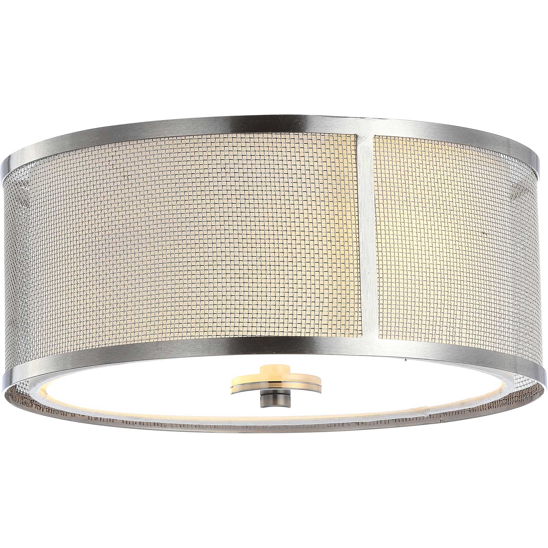 Elaina Flush Mount Nickel/White - Image 2