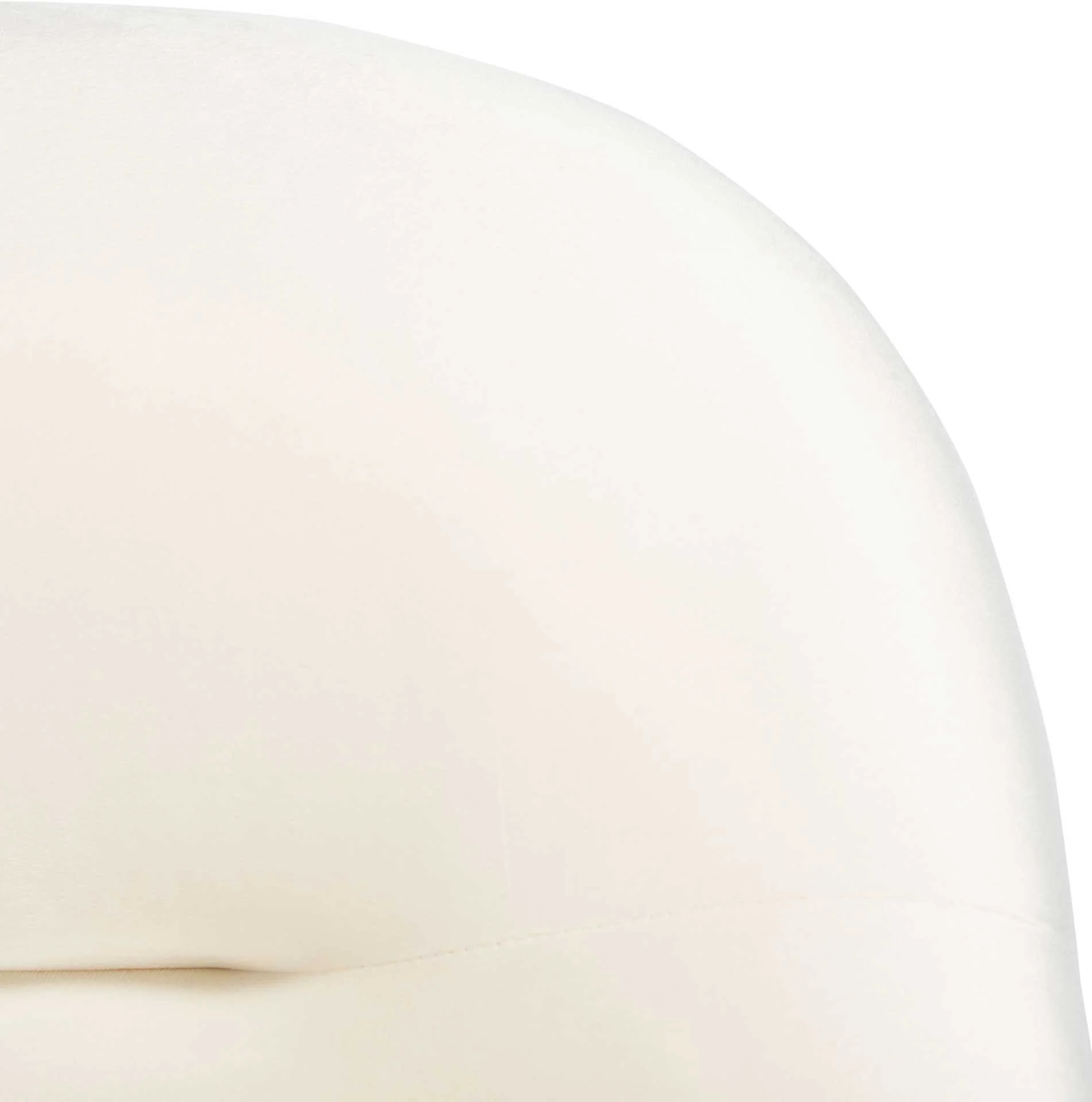 Eldon Velvet Accent Chair Cream/Gold - Image 5