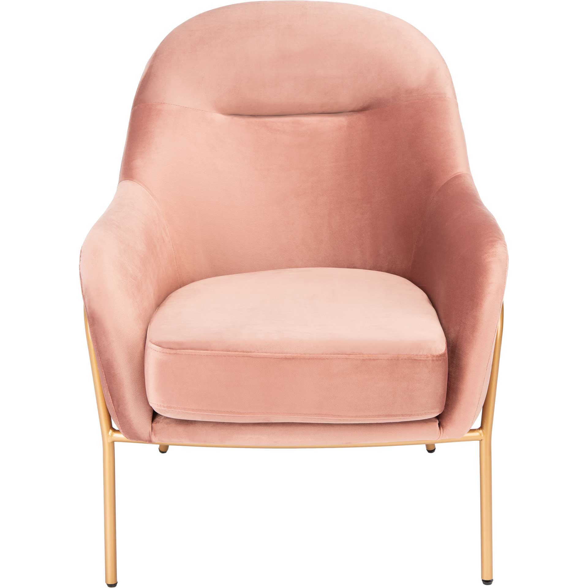 Eldon Velvet Accent Chair Dusty Rose/Gold - Image 2