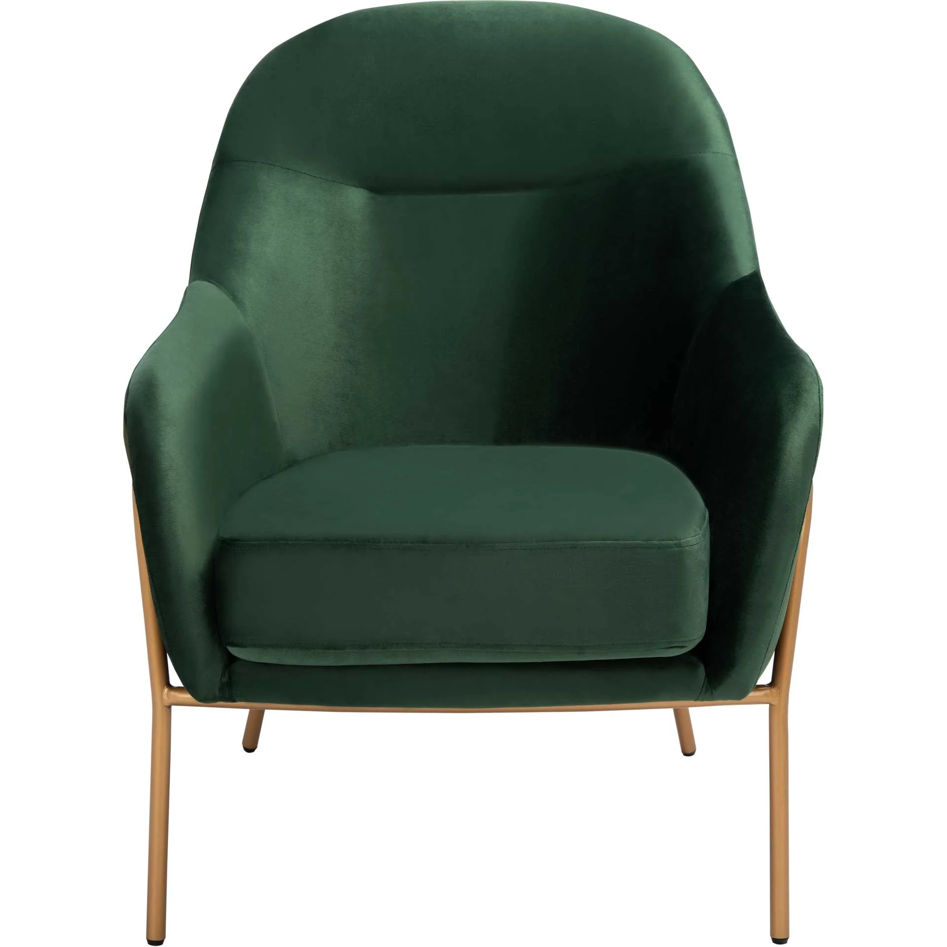 Eldon Velvet Accent Chair Malachite Green/Gold - Image 2