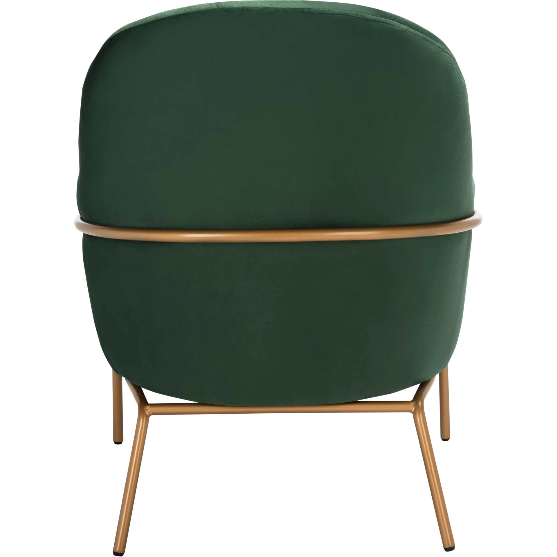 Eldon Velvet Accent Chair Malachite Green/Gold - Image 4