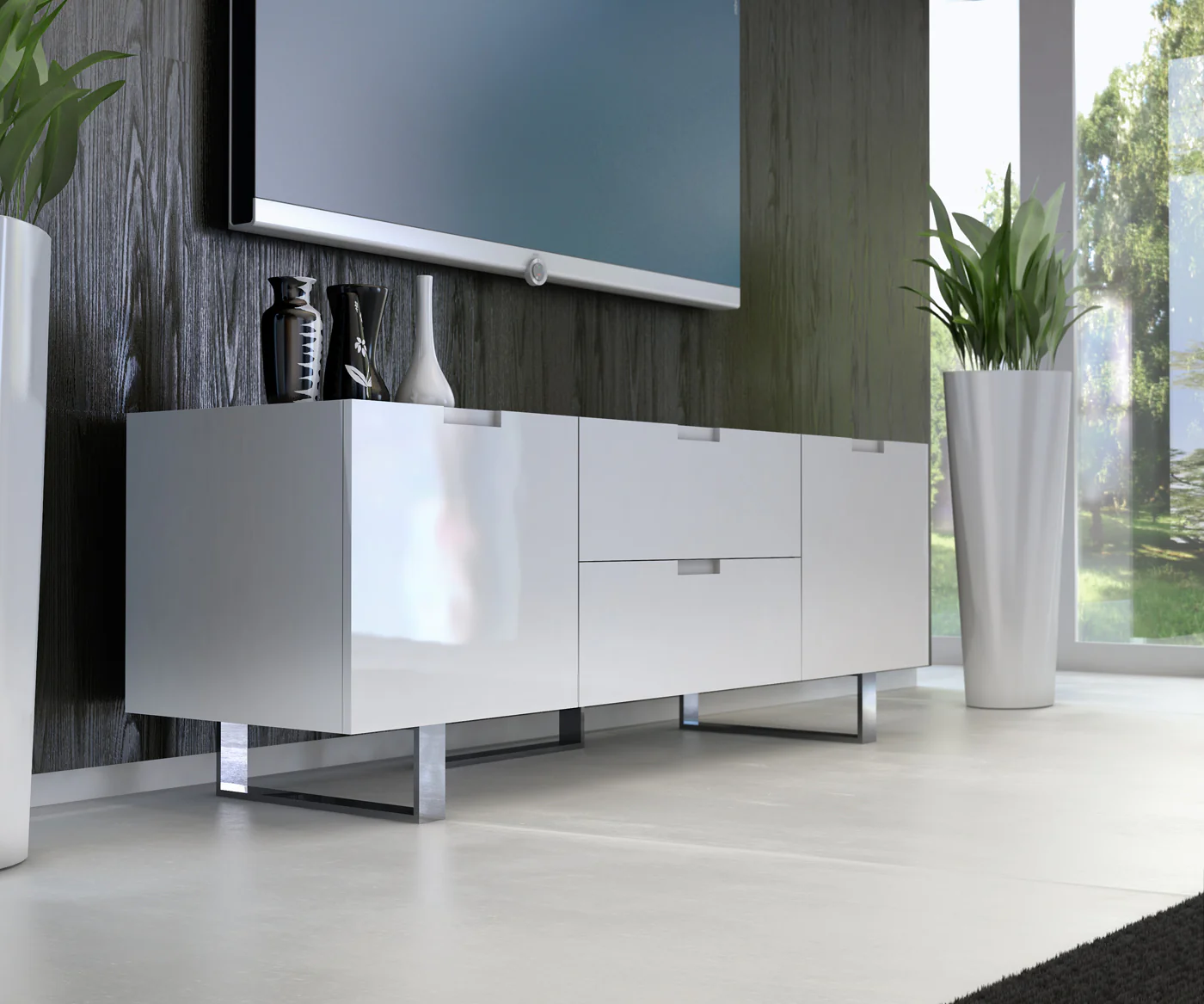 Eldridge Media Cabinet White - Image 3