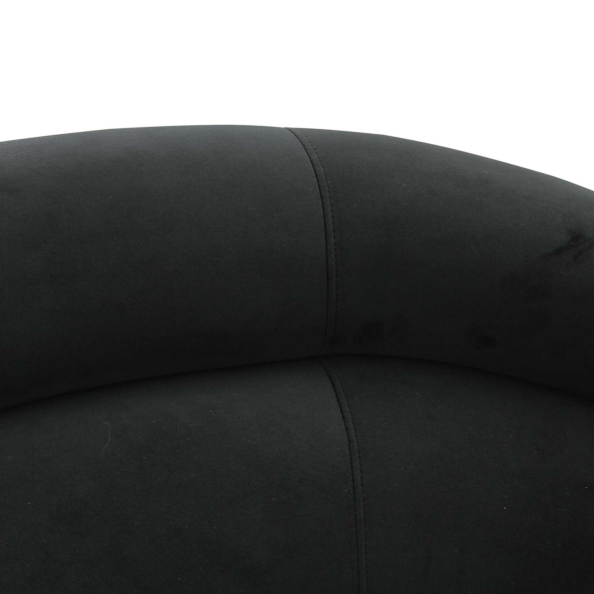 Eleanor Velvet Sofa Black - Image 4