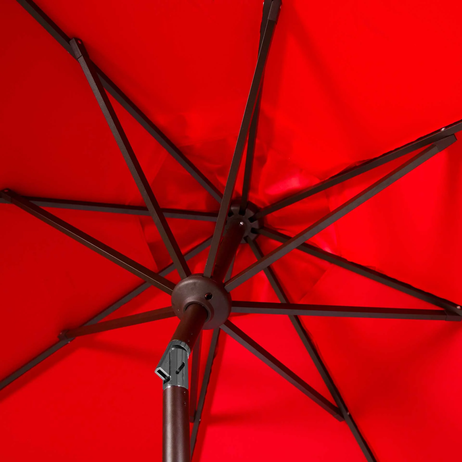 Electra Auto Tilt Umbrella Red/White - Image 3