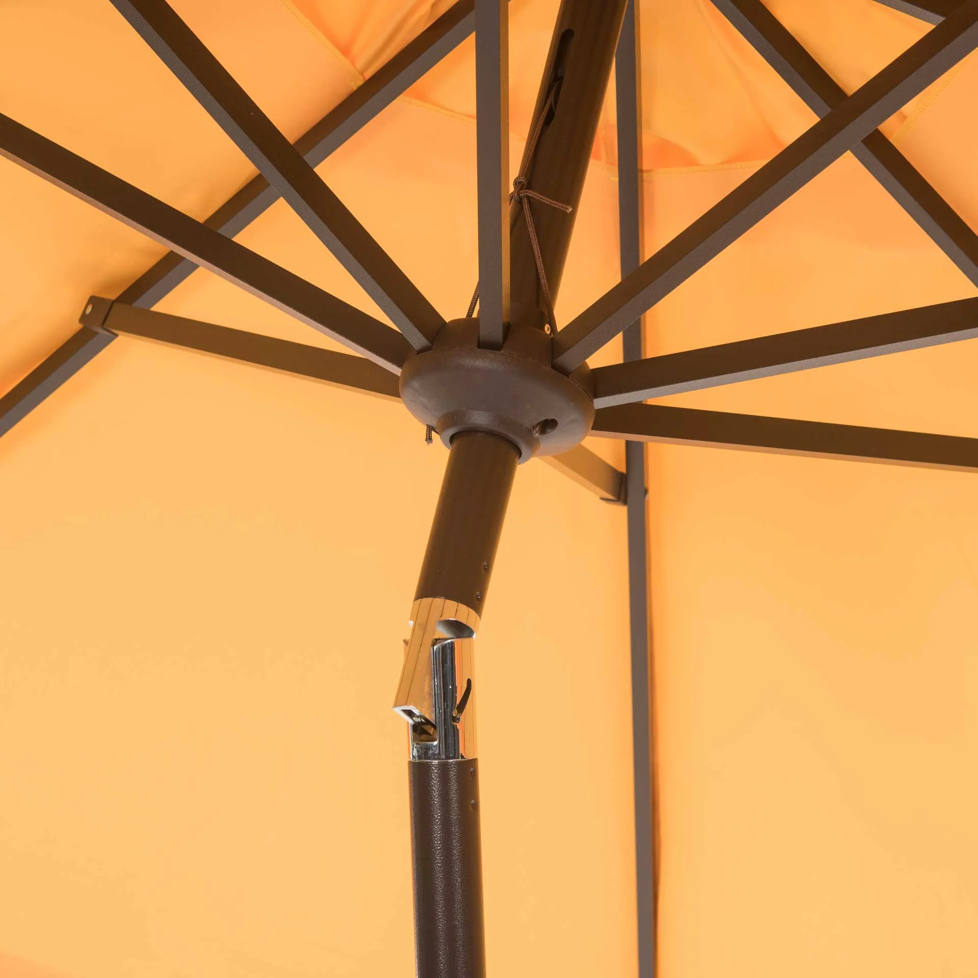 Electra Uv Resistant Auto Tilt Umbrella Yellow/White - Image 3