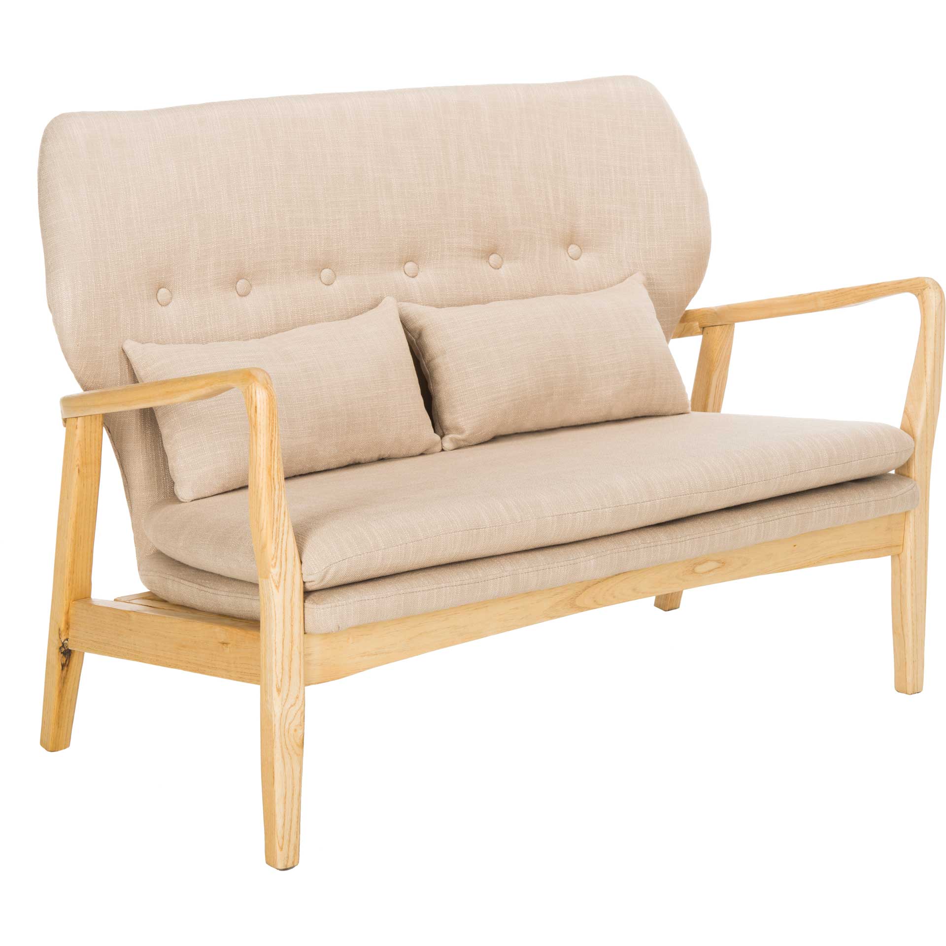 Elena Loveseat Beige/Natural - Image 2