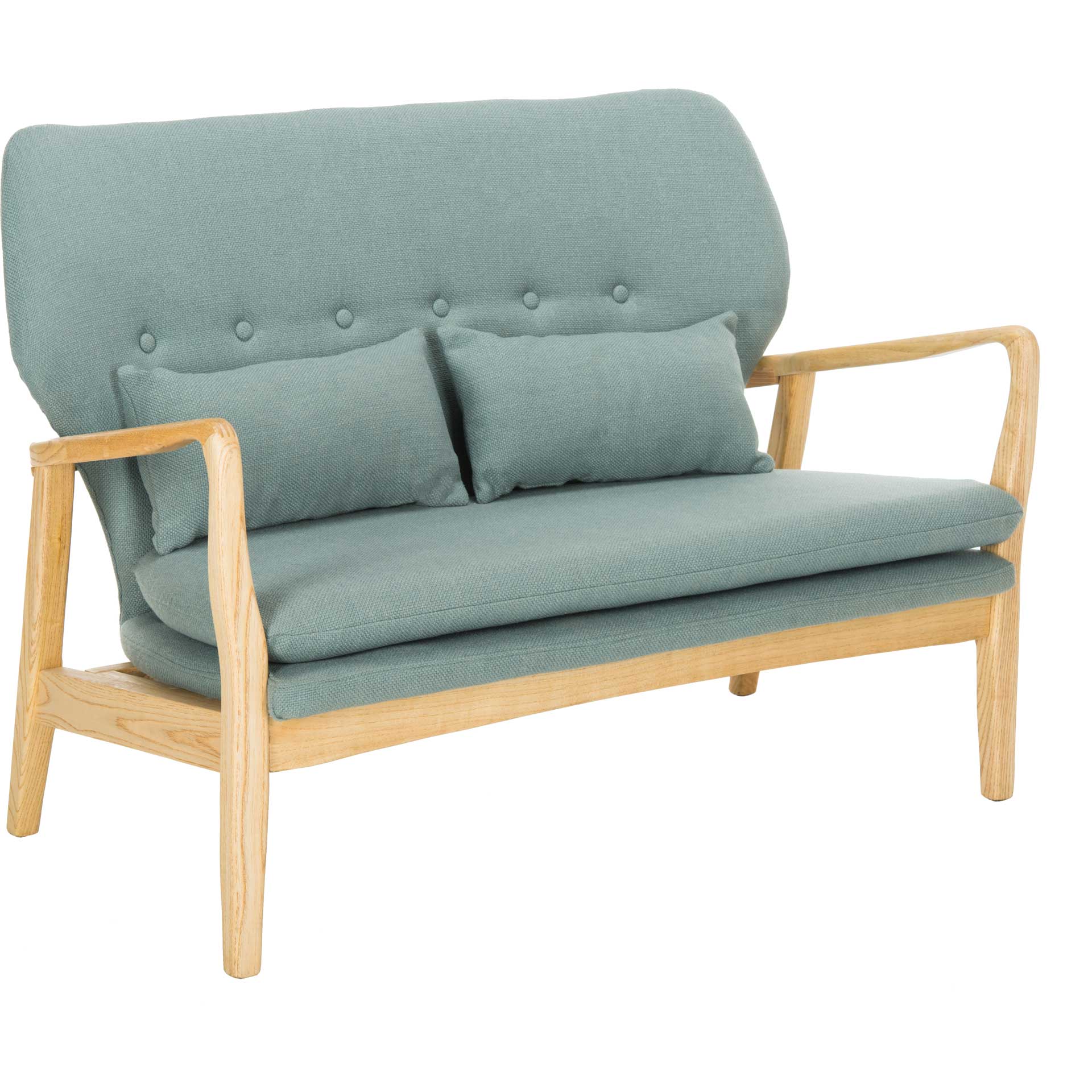Elena Loveseat Blue/Natural - Image 2