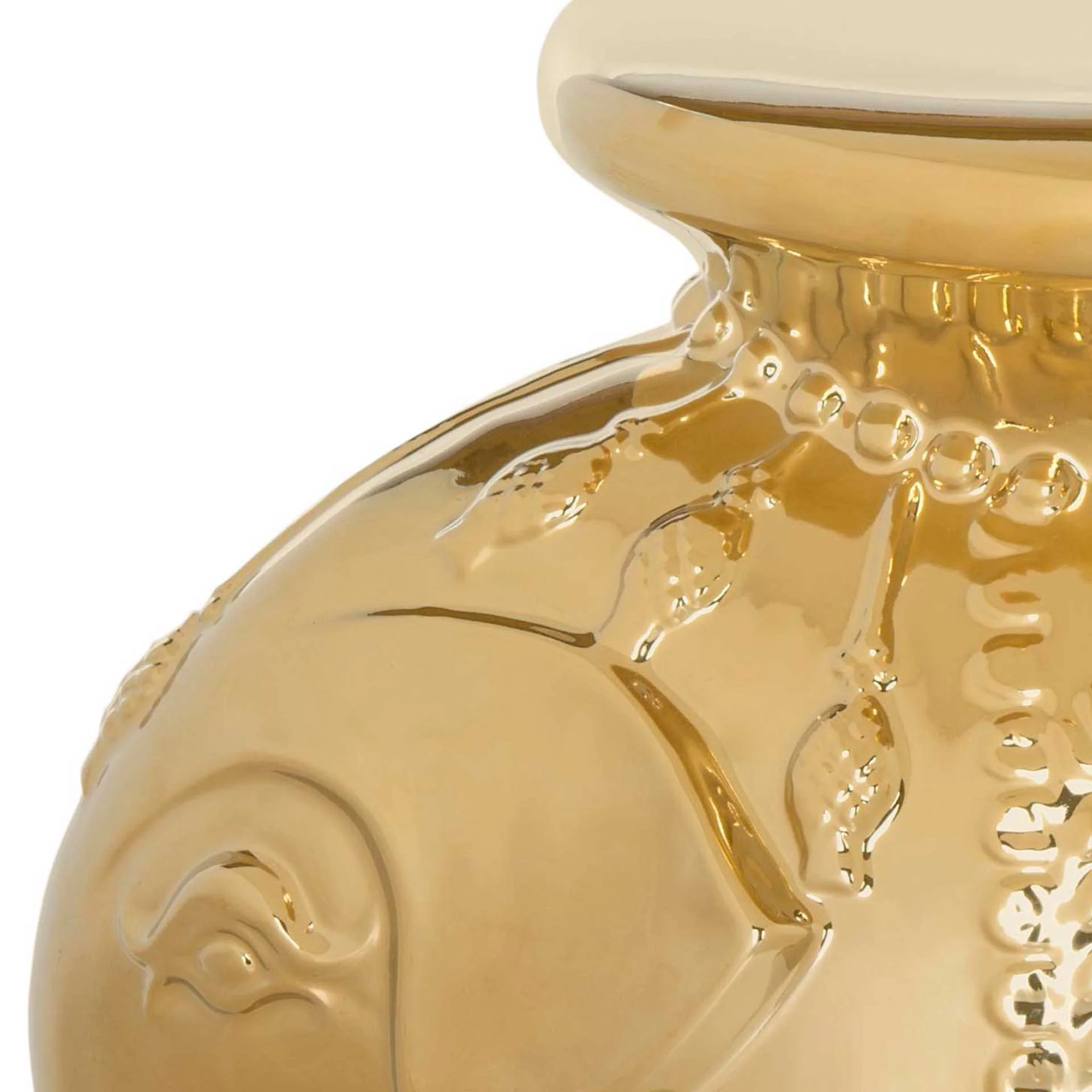 Elephant Garden Stool Gold - Image 3