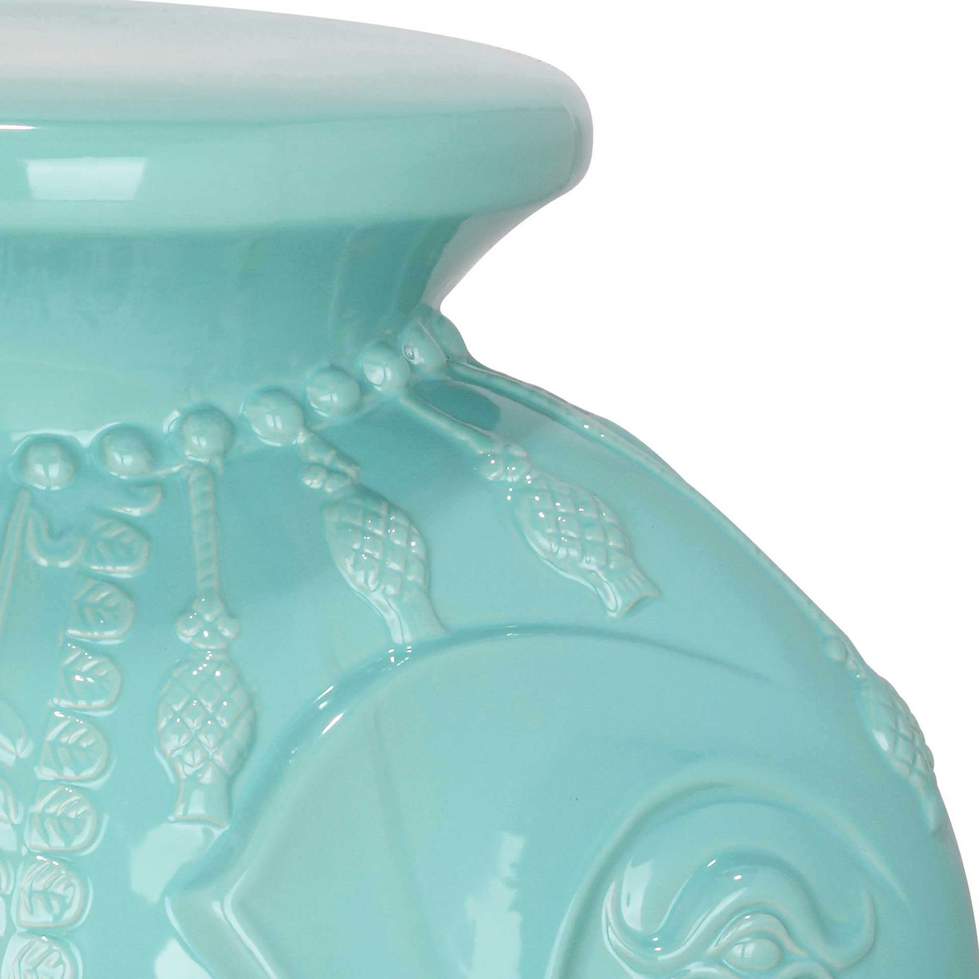 Elephant Garden Stool Robins Egg Blue - Image 2