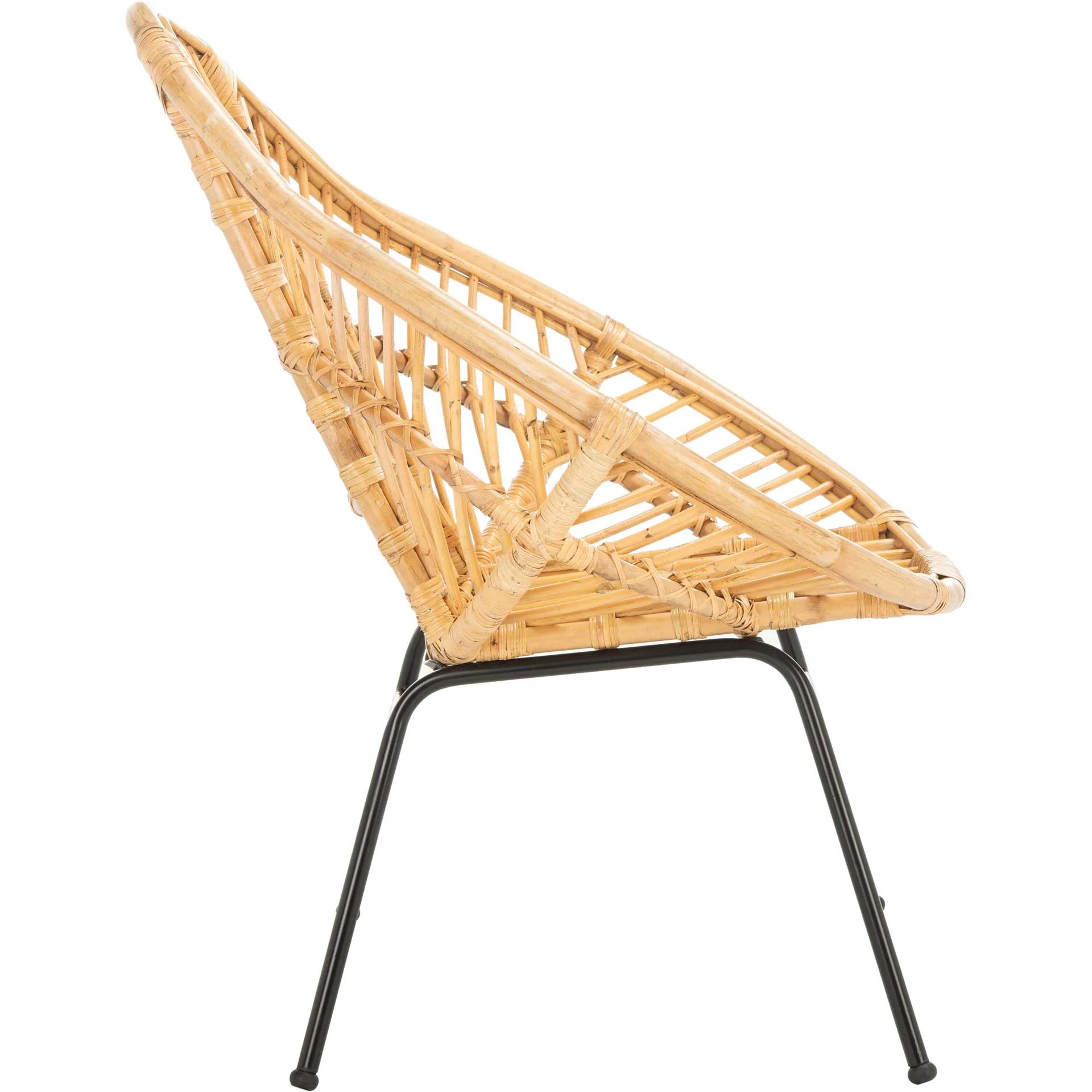 Elettra Rattan Accent Chair Natural/Black - Image 2