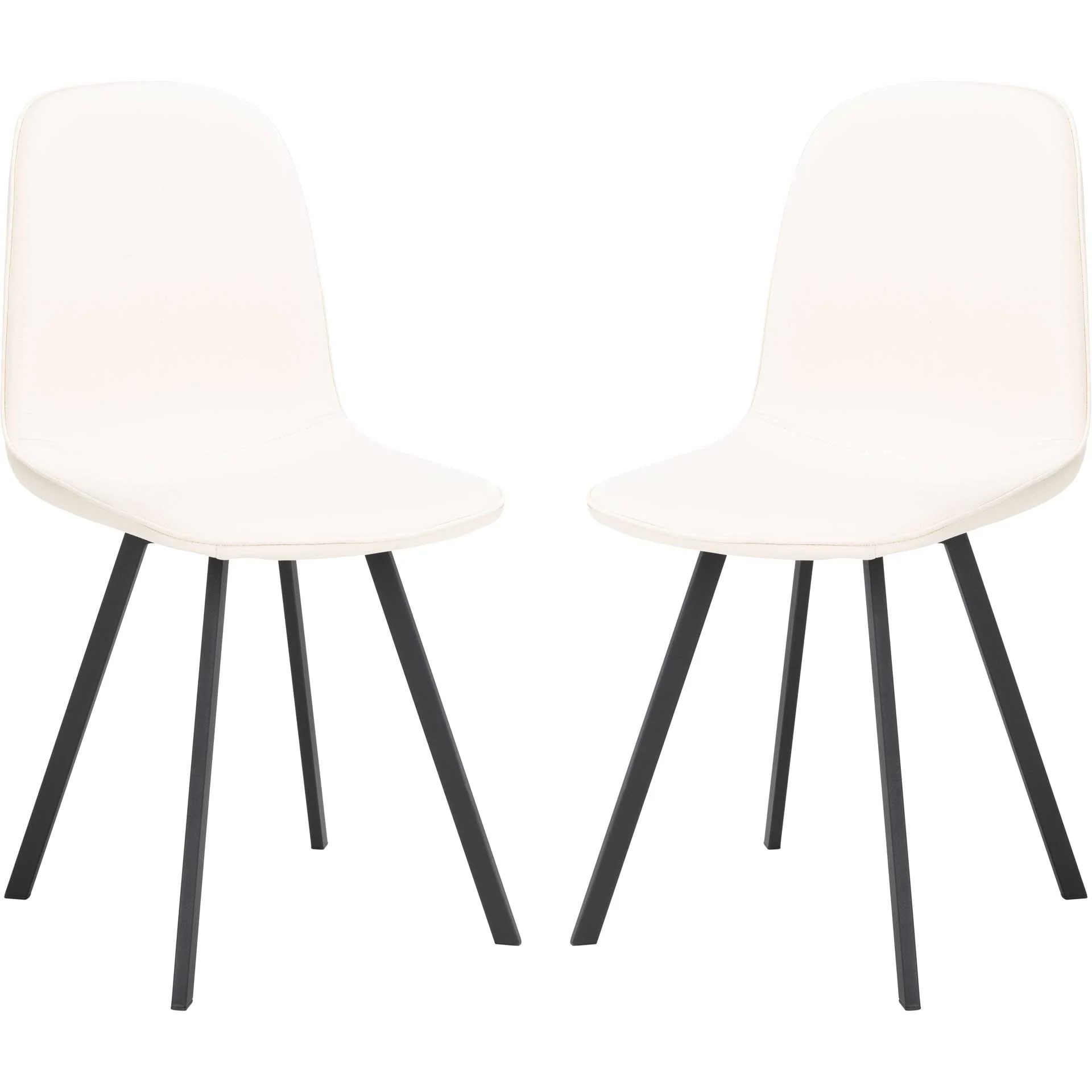 Eli Dining Chair Beige/Black (Set of 2) - Image 2