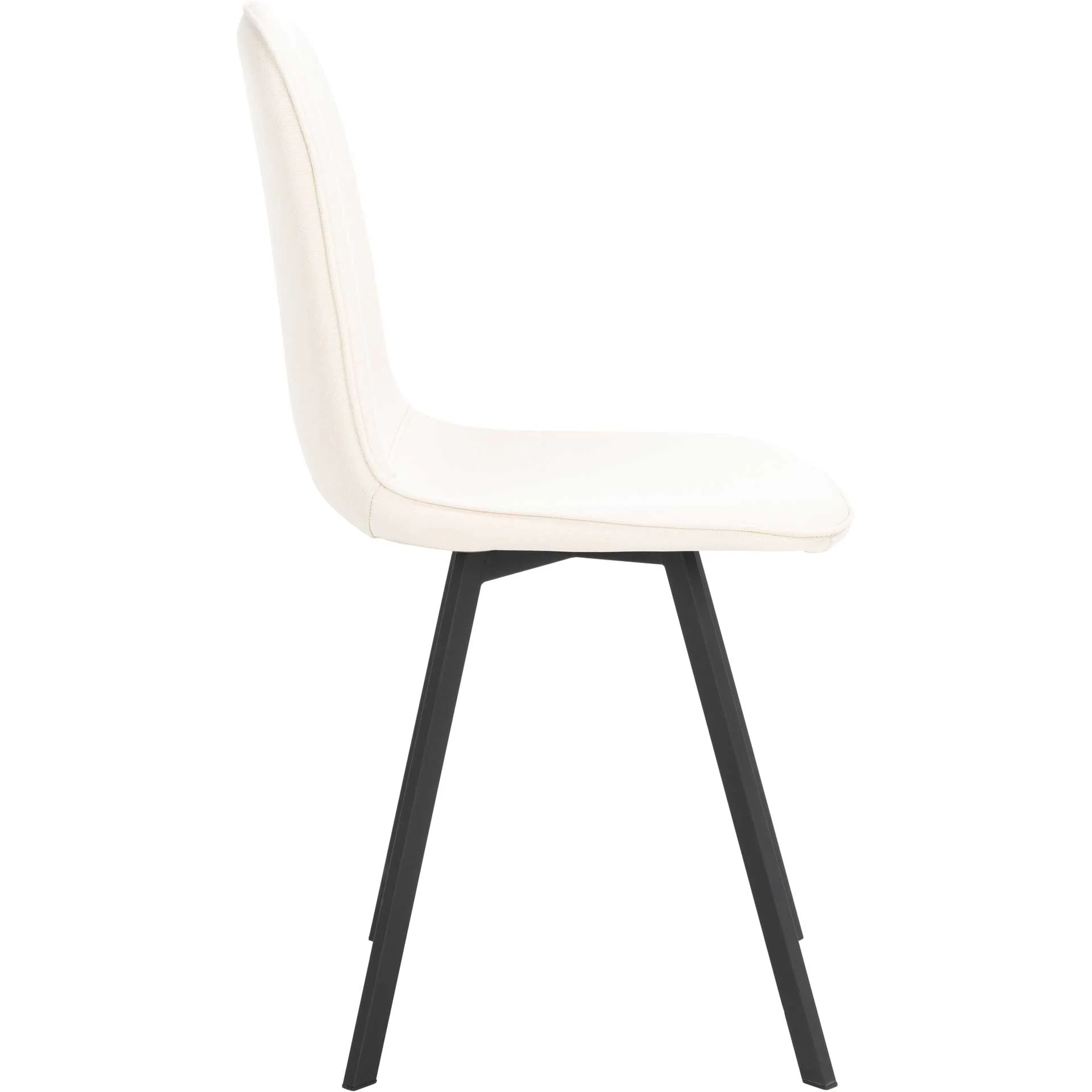 Eli Dining Chair Beige/Black (Set of 2) - Image 3