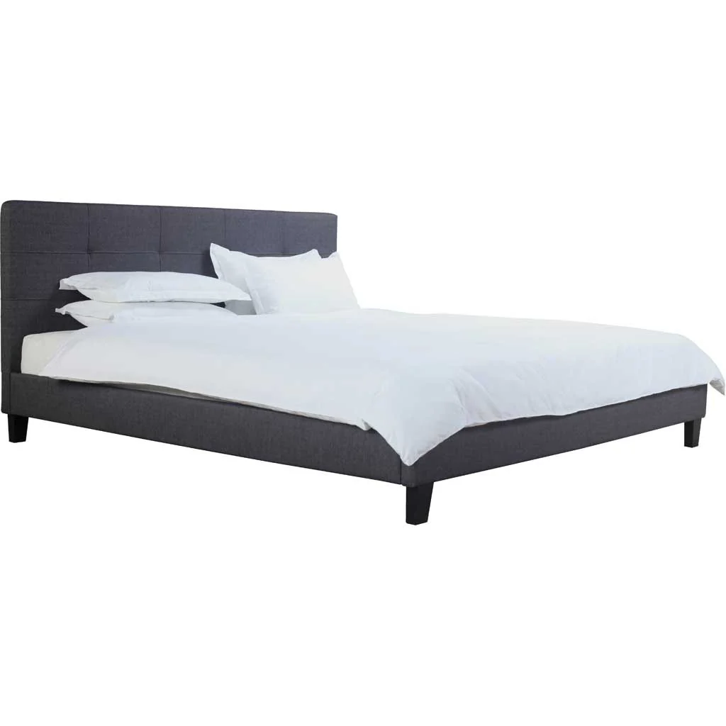 Elian Bed Dark Gray Fabric - Image 2