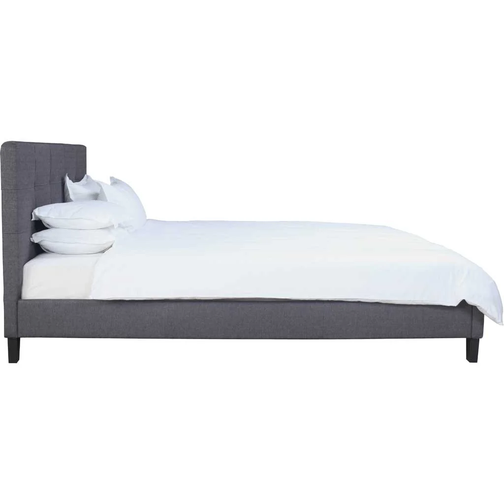 Elian Bed Dark Gray Fabric - Image 3