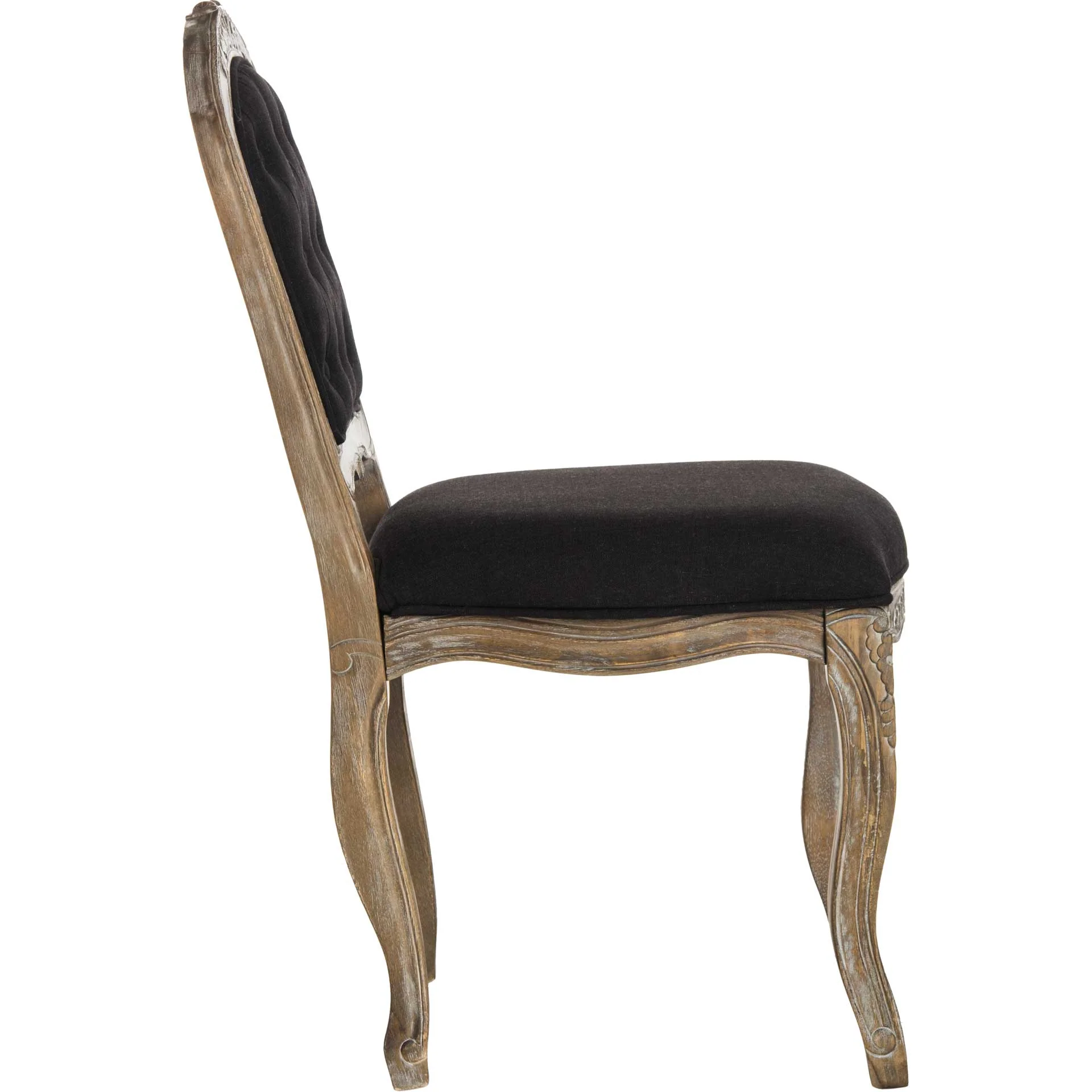 Eliezer Dining Chair Black/Rustic Oak (Set of 2) - Image 4