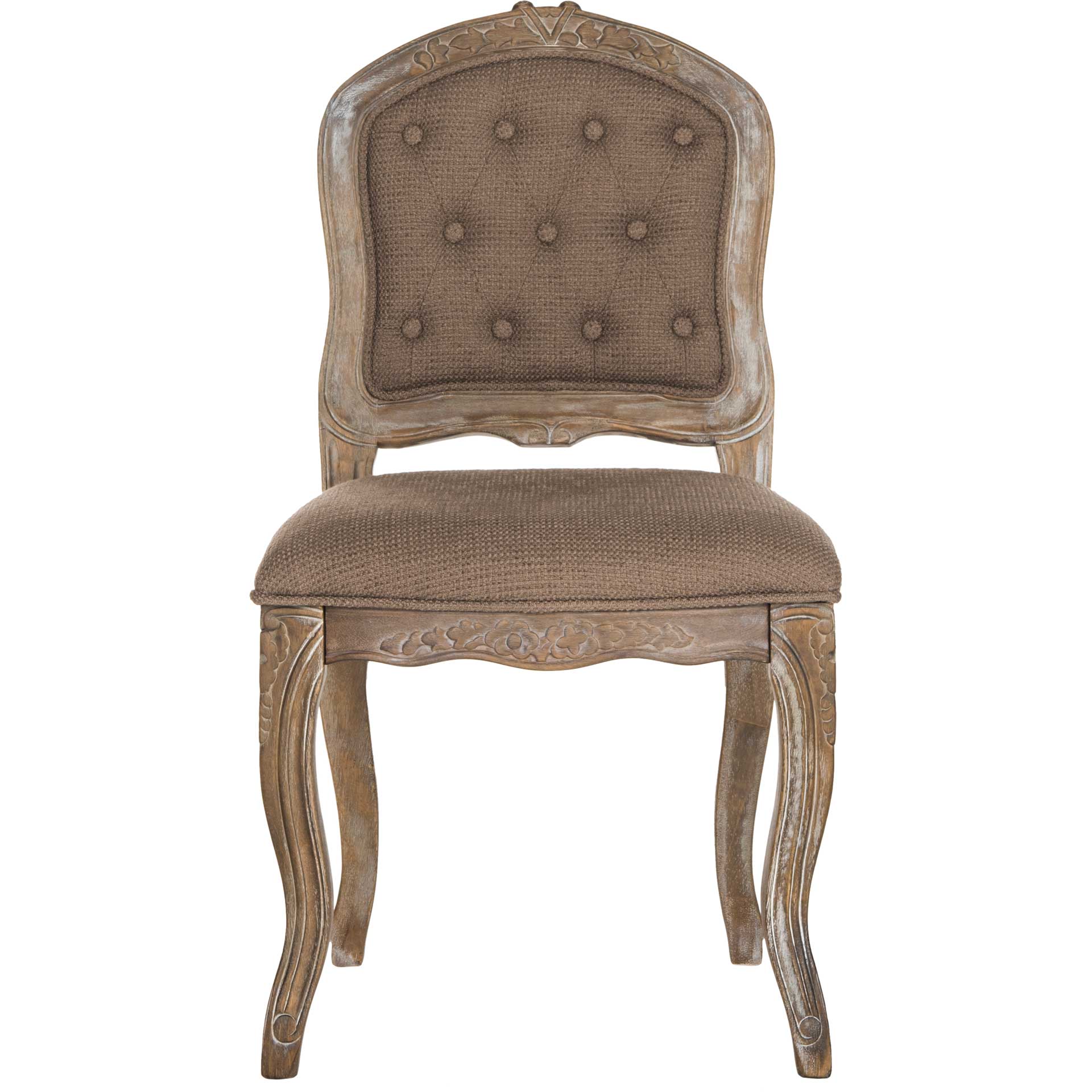 Eliezer Dining Chair Dark Brown/Rustic Oak (Set of 2) - Image 3