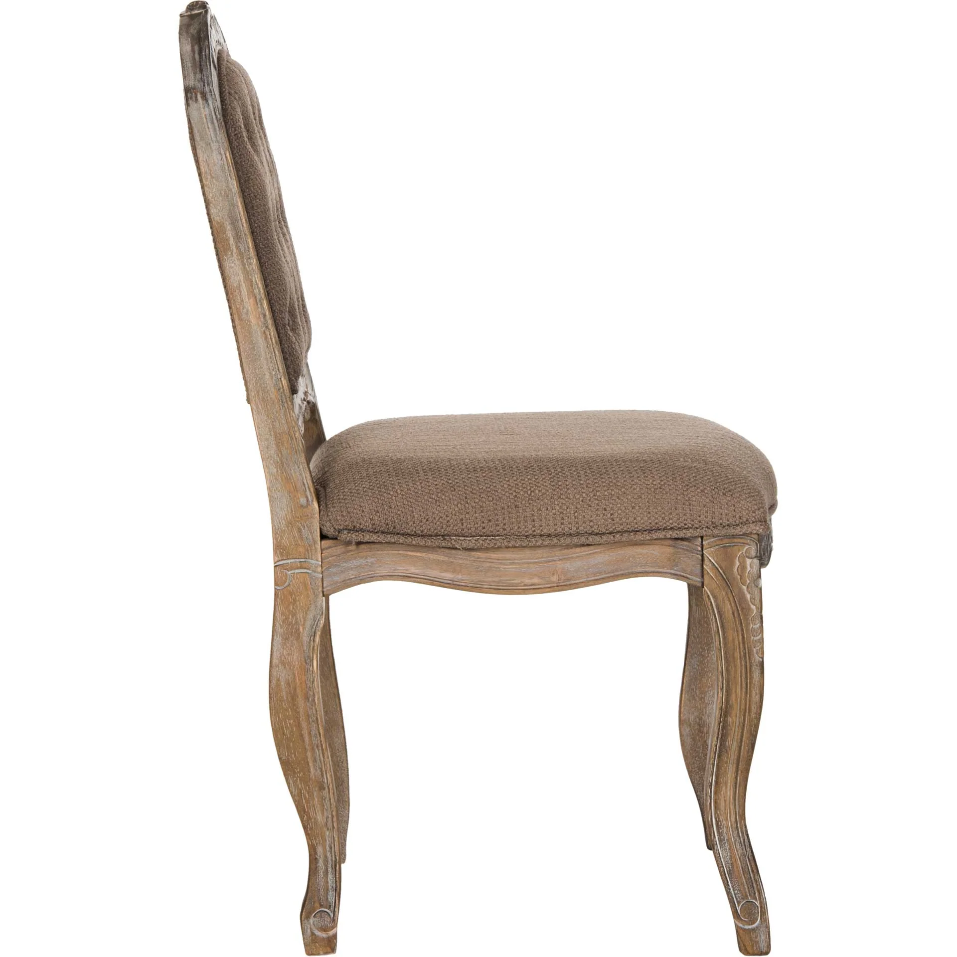 Eliezer Dining Chair Dark Brown/Rustic Oak (Set of 2) - Image 4