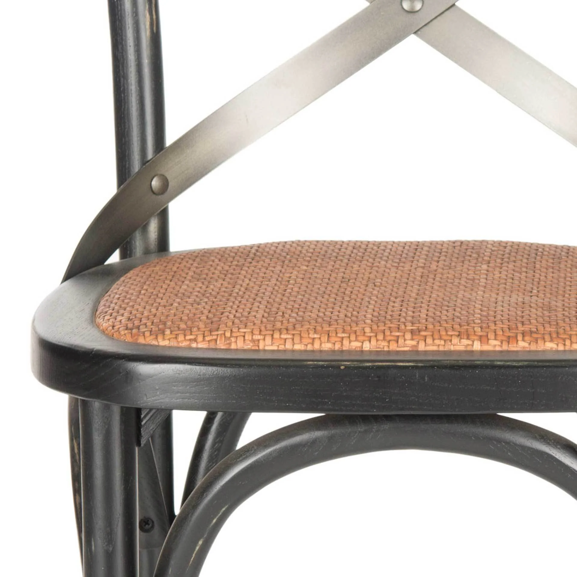 Elisabeth X Back Bar Stool Distressed Hickory/Medium Brown - Image 4