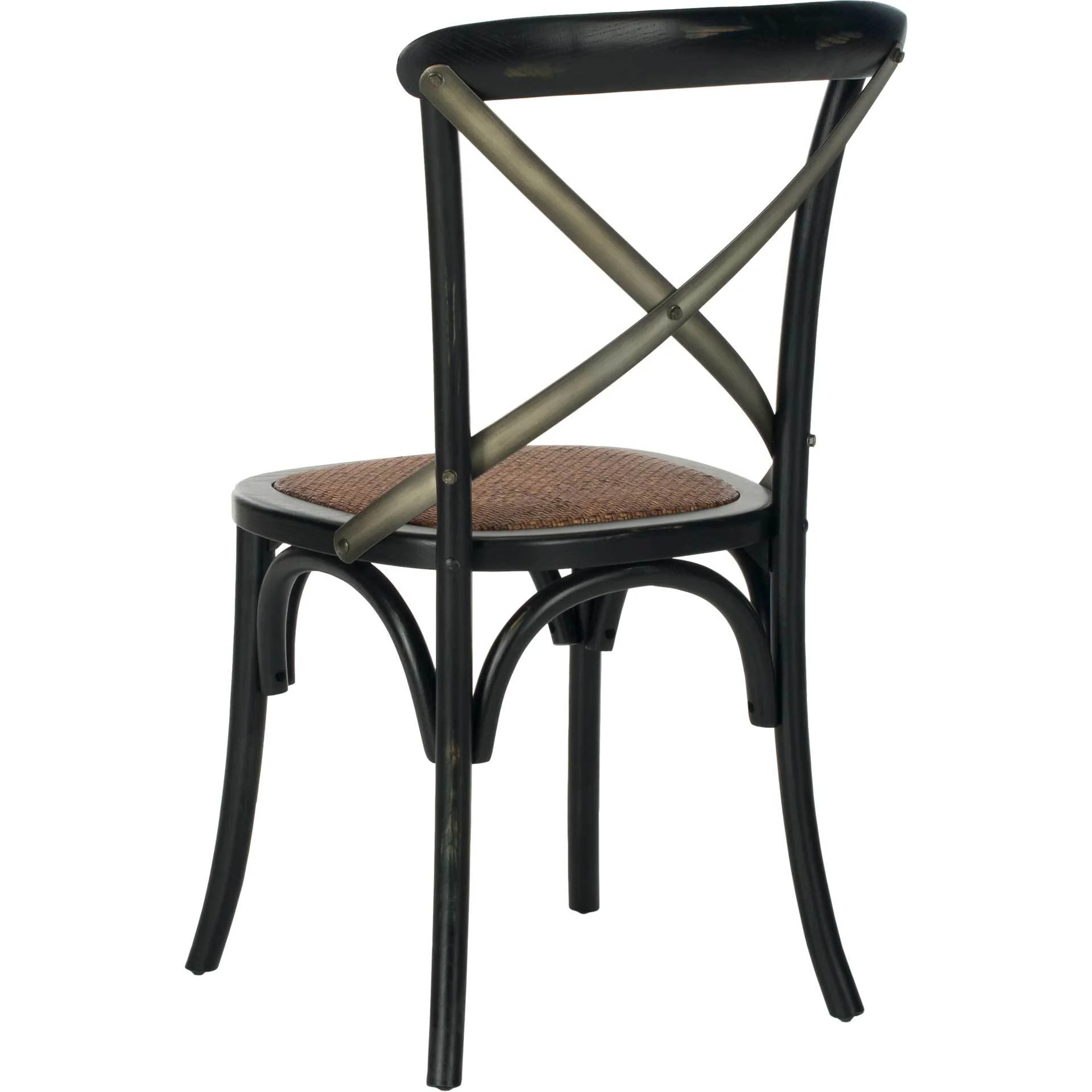 Elisabeth X Back Farmhouse Side Chair Distressed Hickory (Set of 2) - Image 4