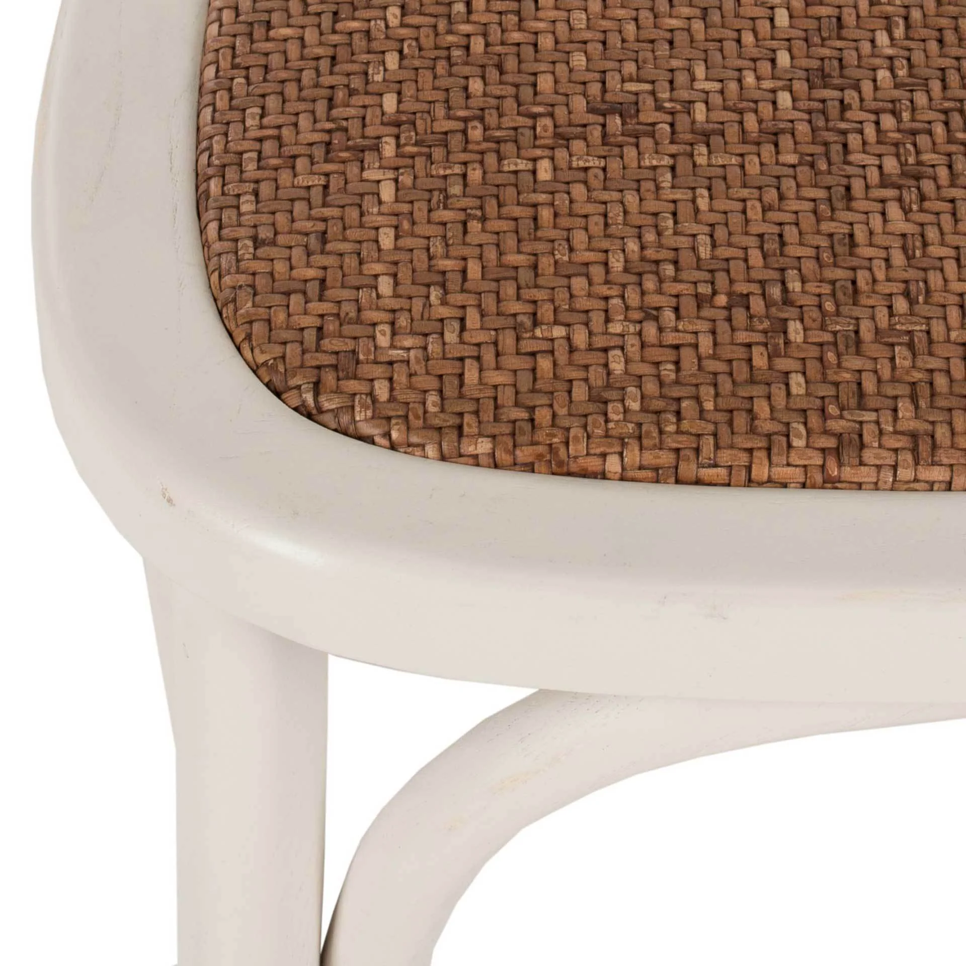 Elisabeth X Back Farmhouse Side Chair Distressed Ivory (Set of 2) - Image 5