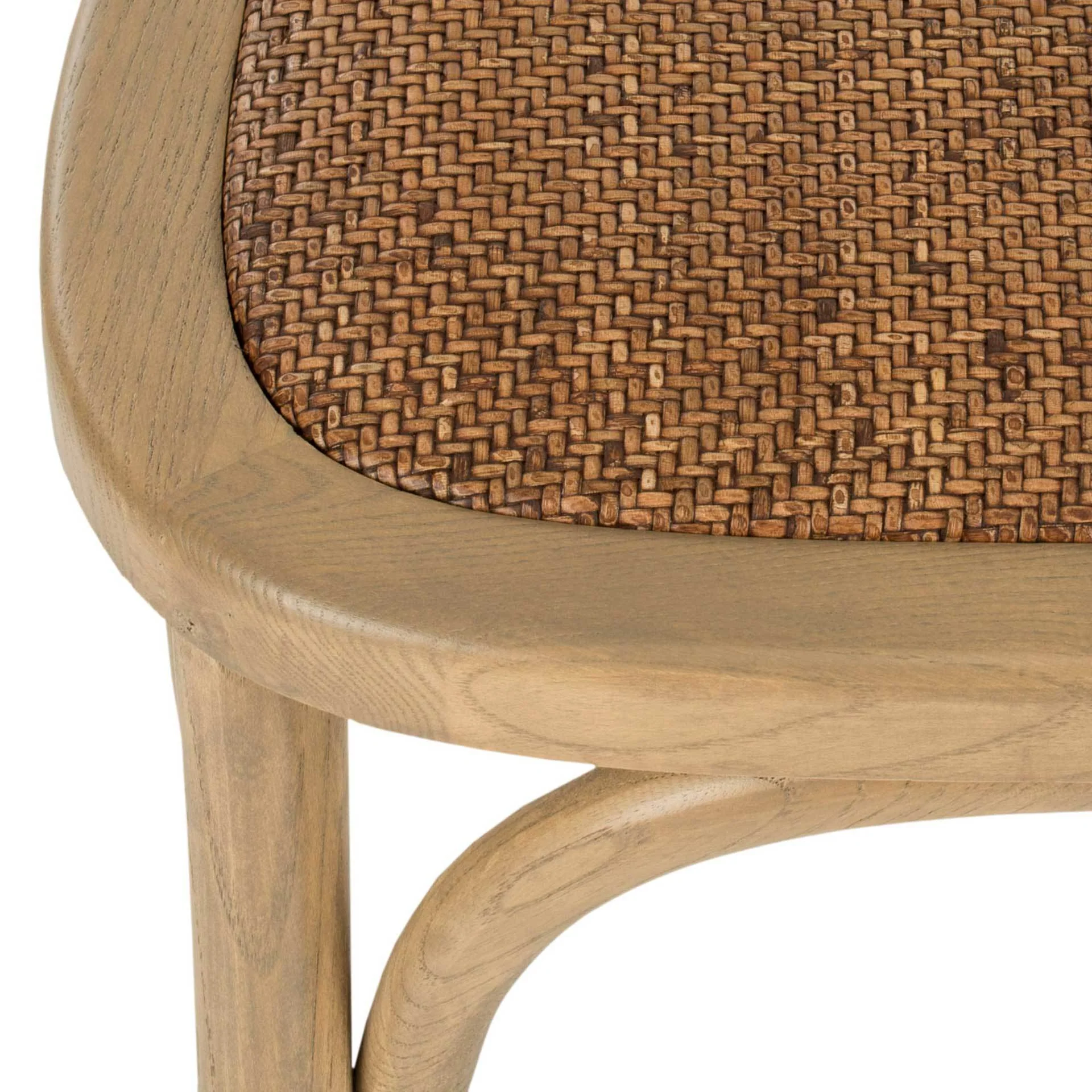 Elisabeth X Back Farmhouse Side Chair Weathered Oak (Set of 2) - Image 5