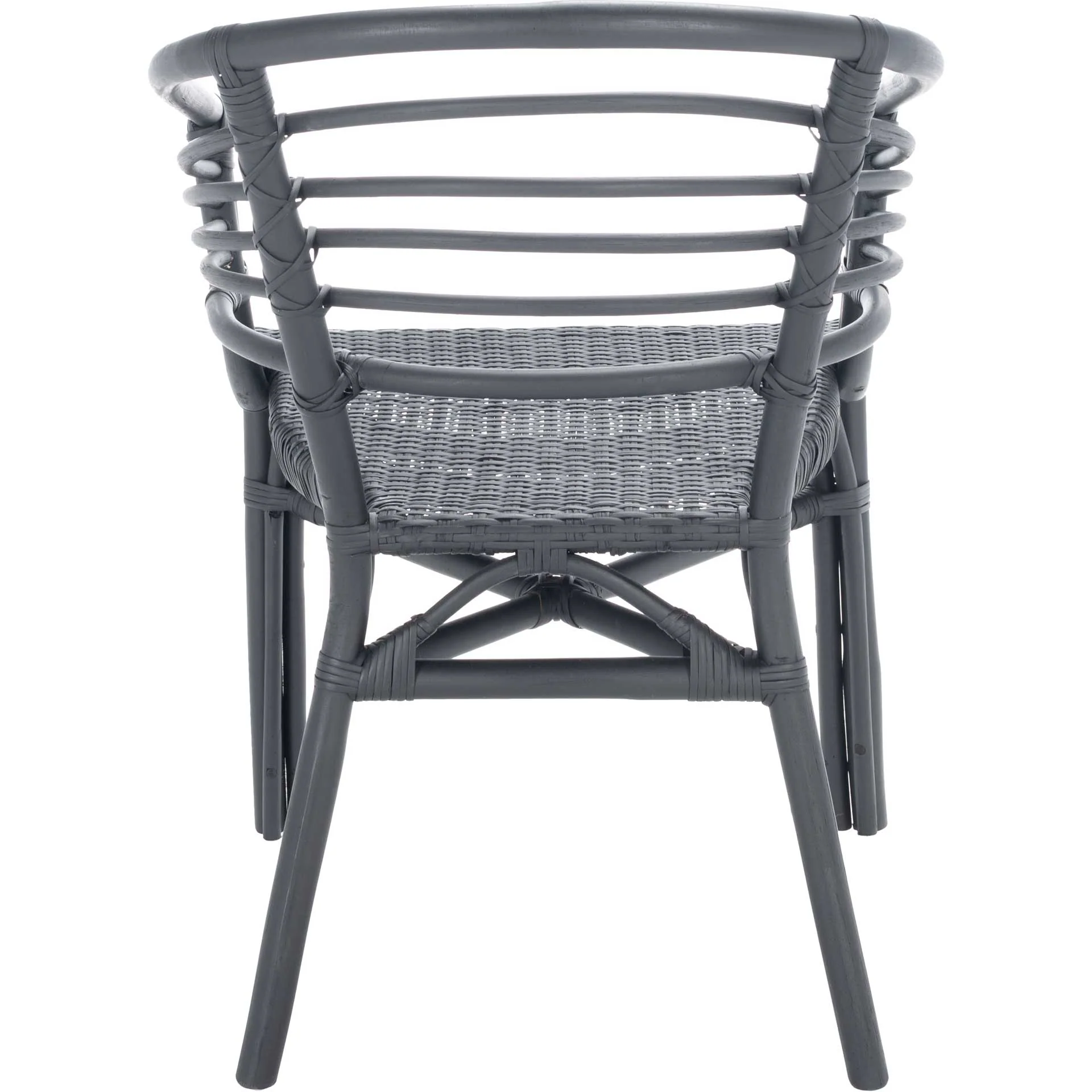 Elisio Rattan Dining Chair Black (Set of 2) - Image 4