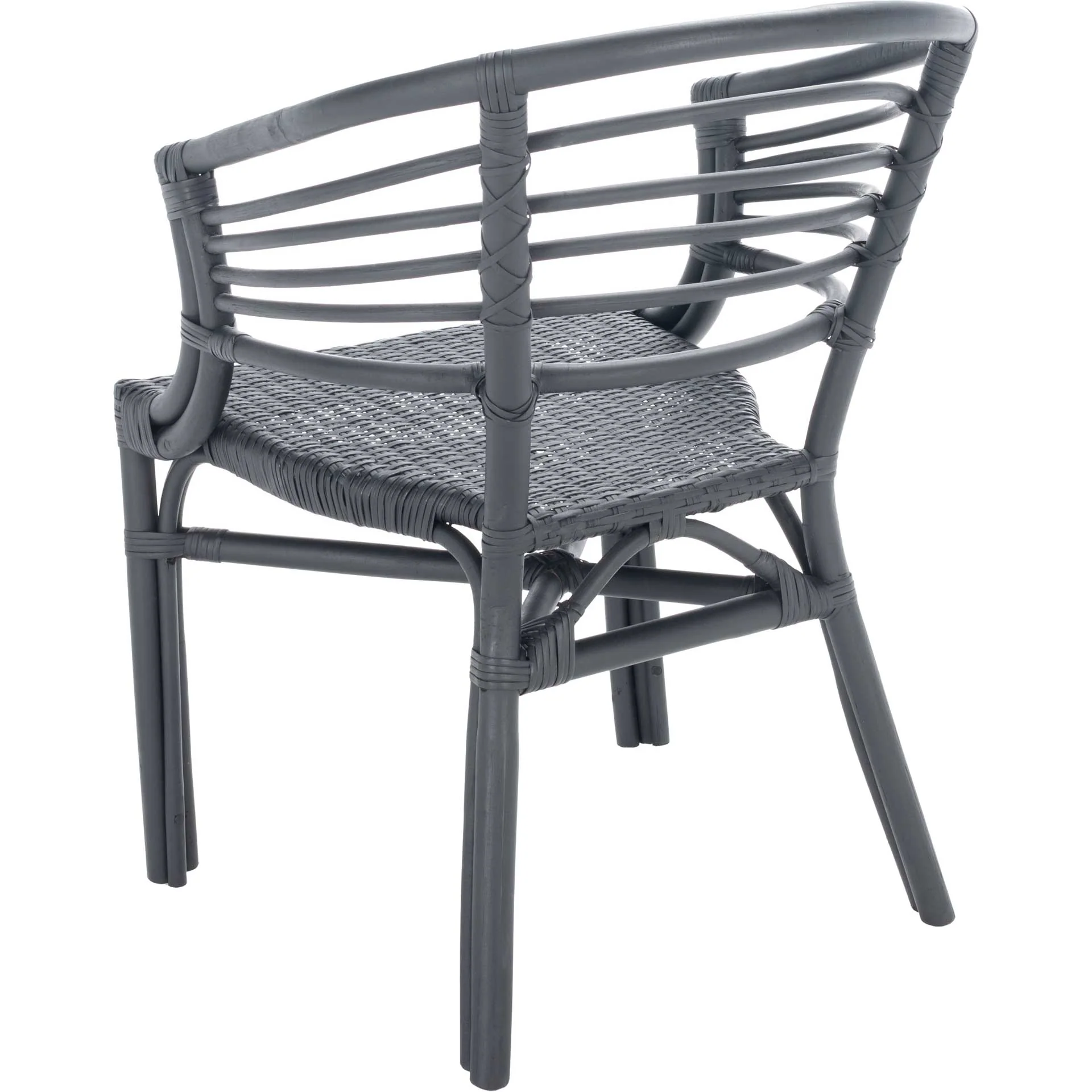 Elisio Rattan Dining Chair Black (Set of 2) - Image 5