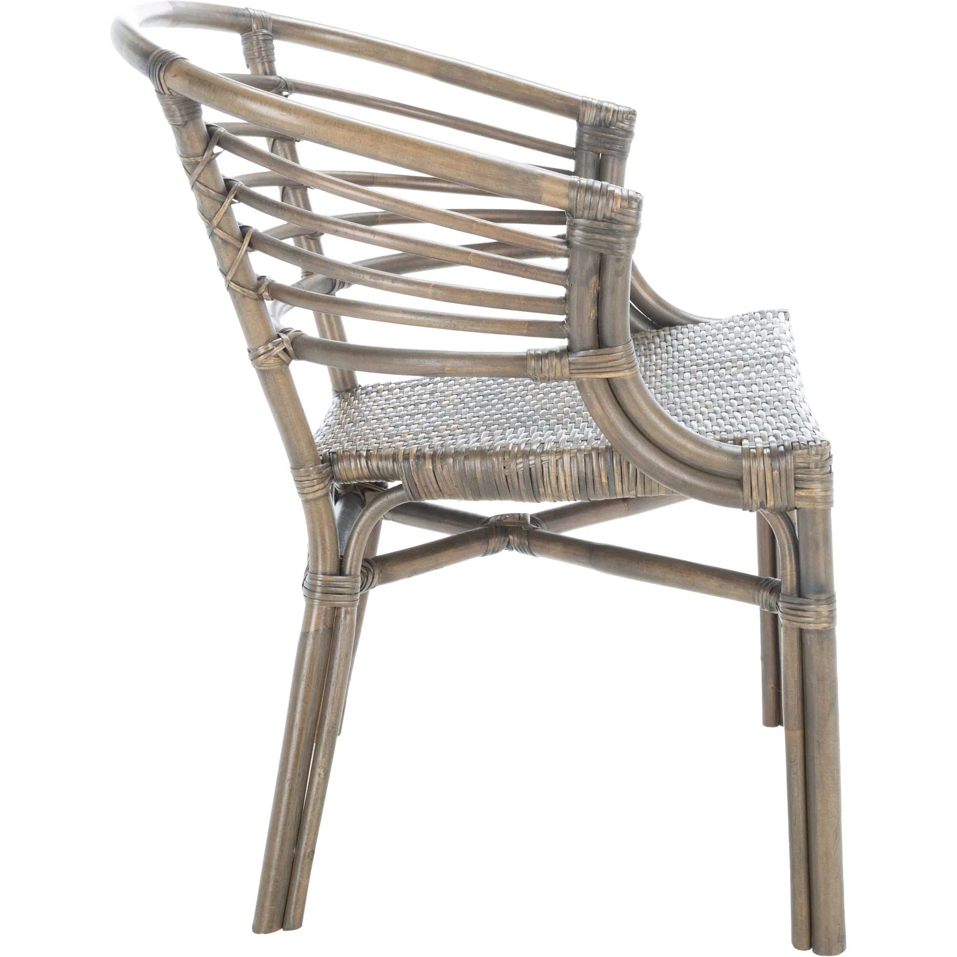 Elisio Rattan Dining Chair Walnut (Set of 2) - Image 3