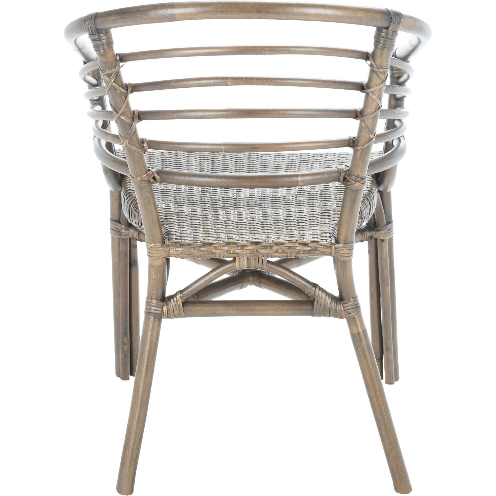 Elisio Rattan Dining Chair Walnut (Set of 2) - Image 4