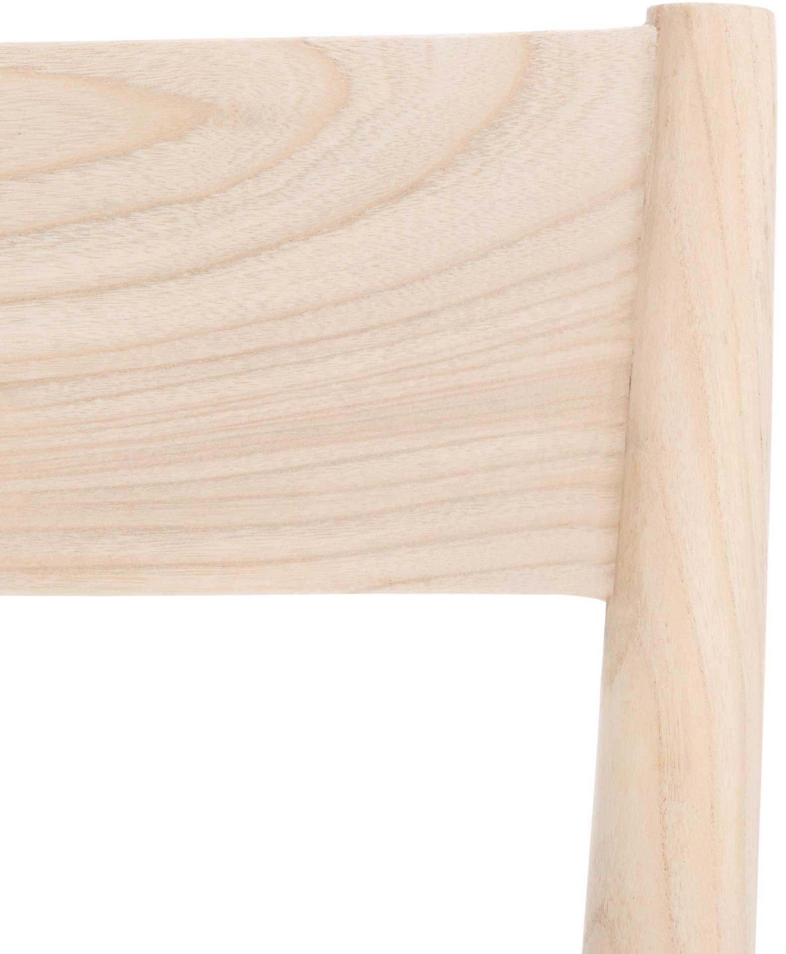 Eliza Leather Dining Chair White/Natural (Set of 2) - Image 6