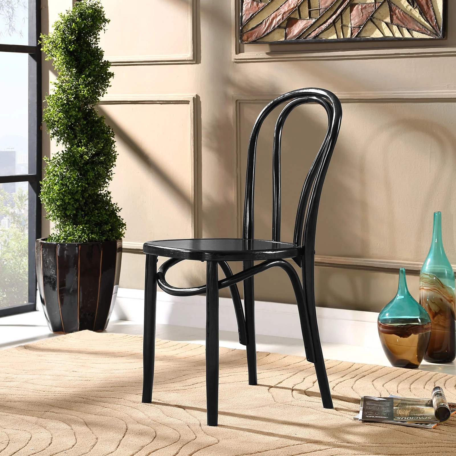 Elizabeth Dining Side Chair Black - Image 4