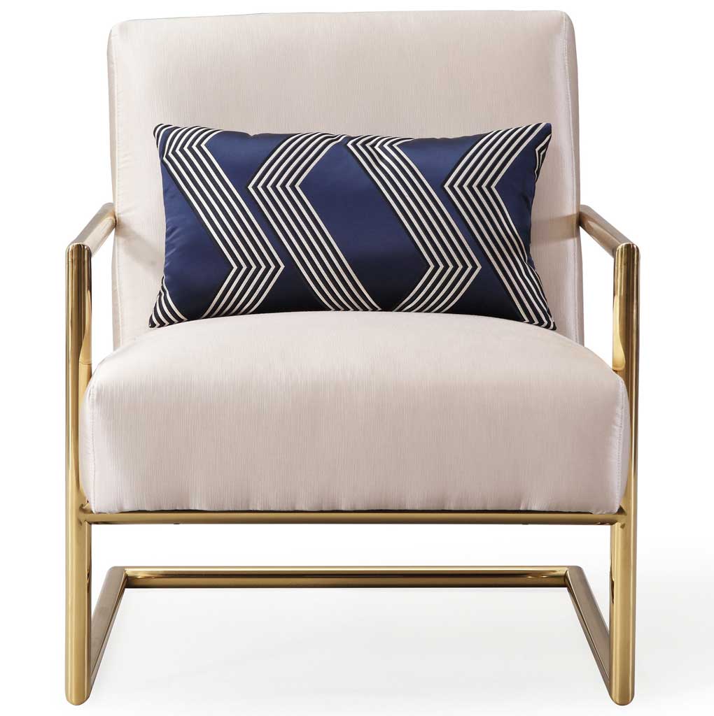 Ellen Beige Linen Chair - Image 2