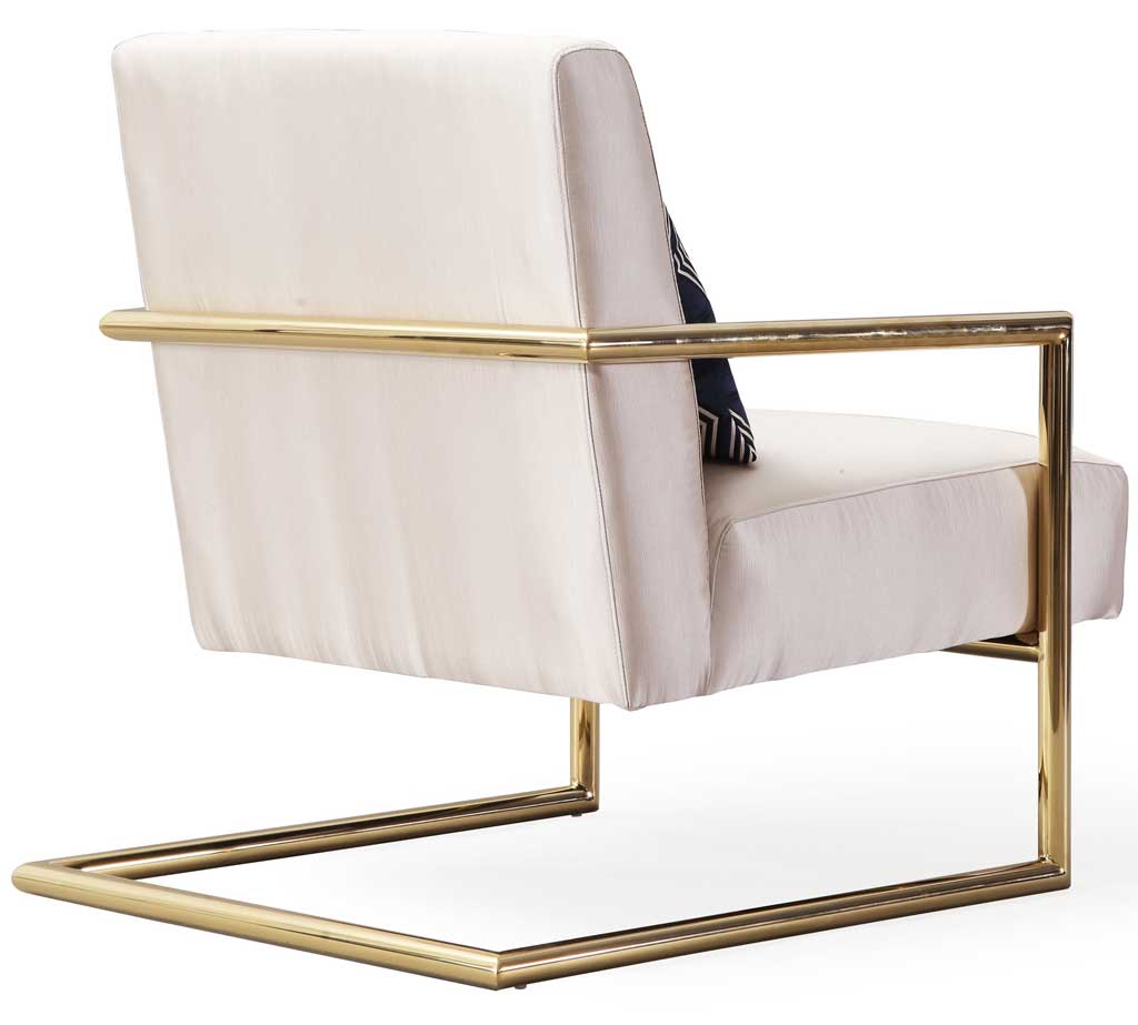 Ellen Beige Linen Chair - Image 4