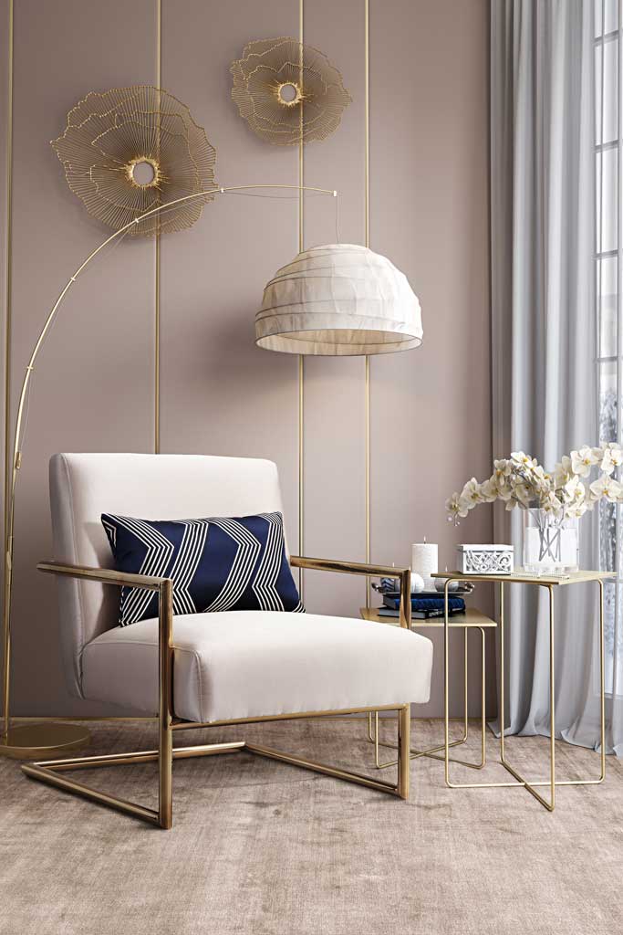 Ellen Beige Linen Chair - Image 6