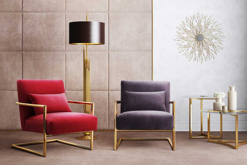 Ellen Gray Velvet Chair - Image 7